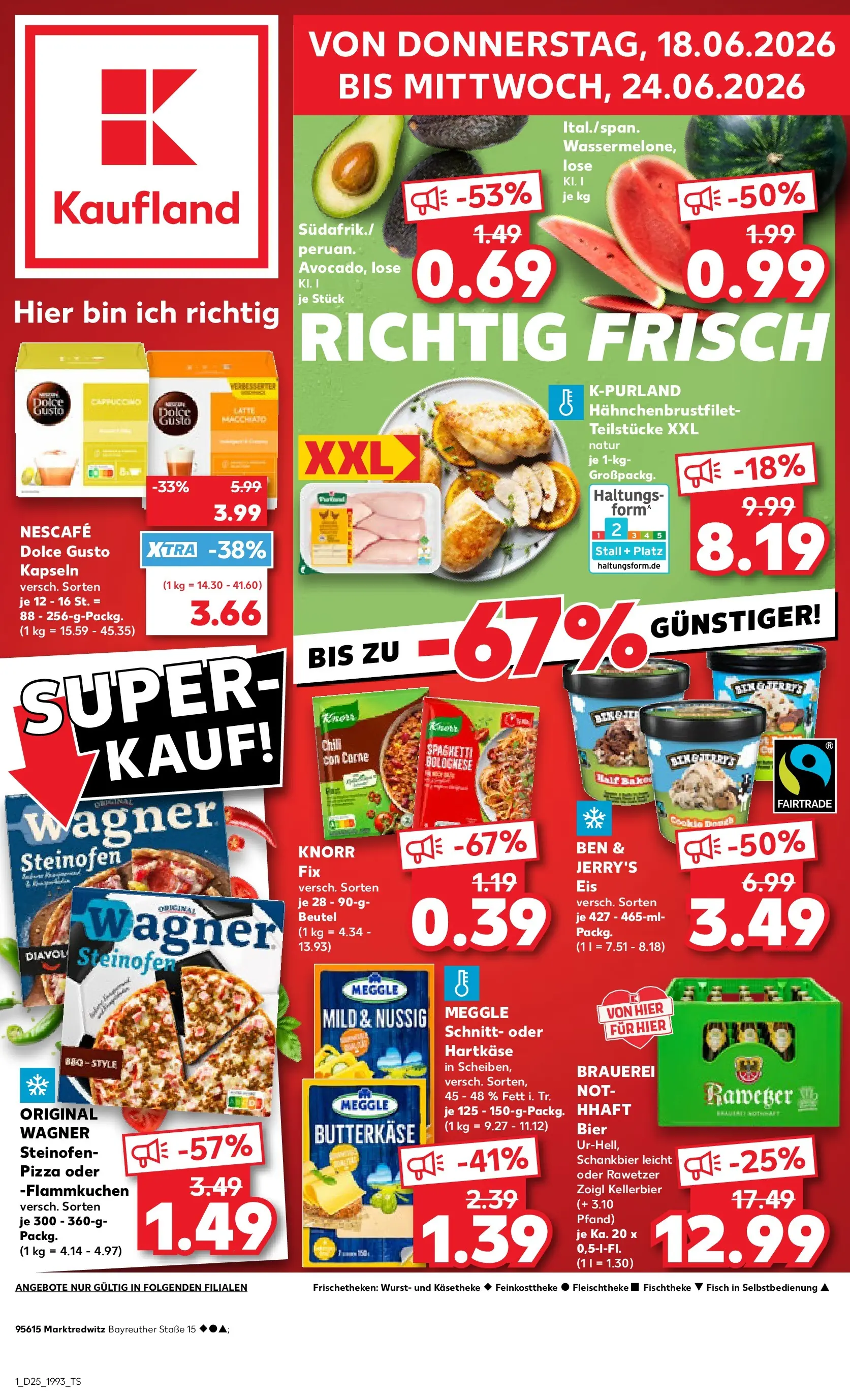 Prospekt Kaufland ab 14.06.2026 » Angebote Online zum Blättern | Seite: 10 | Produkte: Nescafe, Chili, Dolce Gusto kapseln, Eis