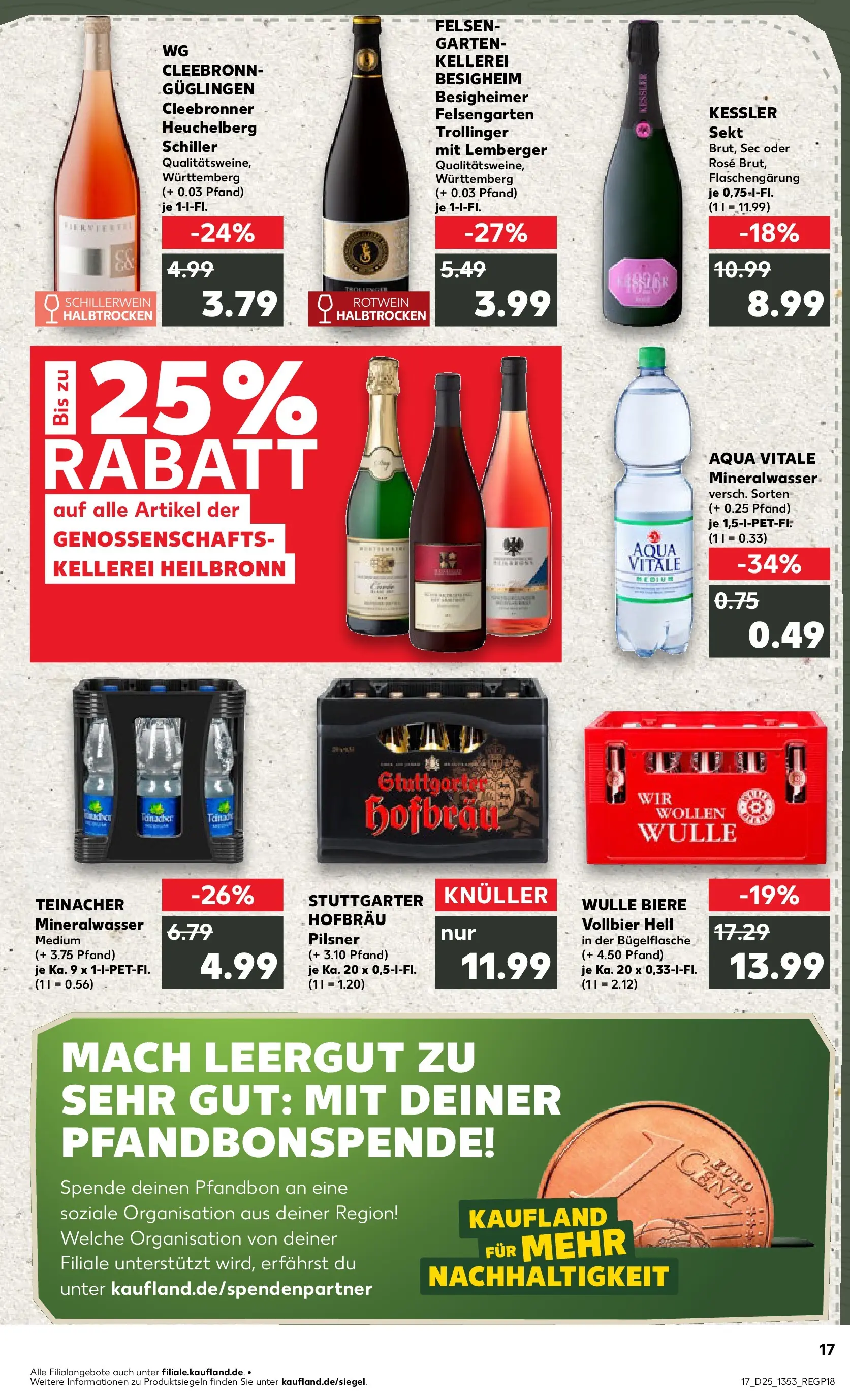 Prospekt Kaufland ab 15.06.2026 » Angebote Online zum Blättern | Seite: 2 | Produkte: Rotwein, Sekt, Mineralwasser