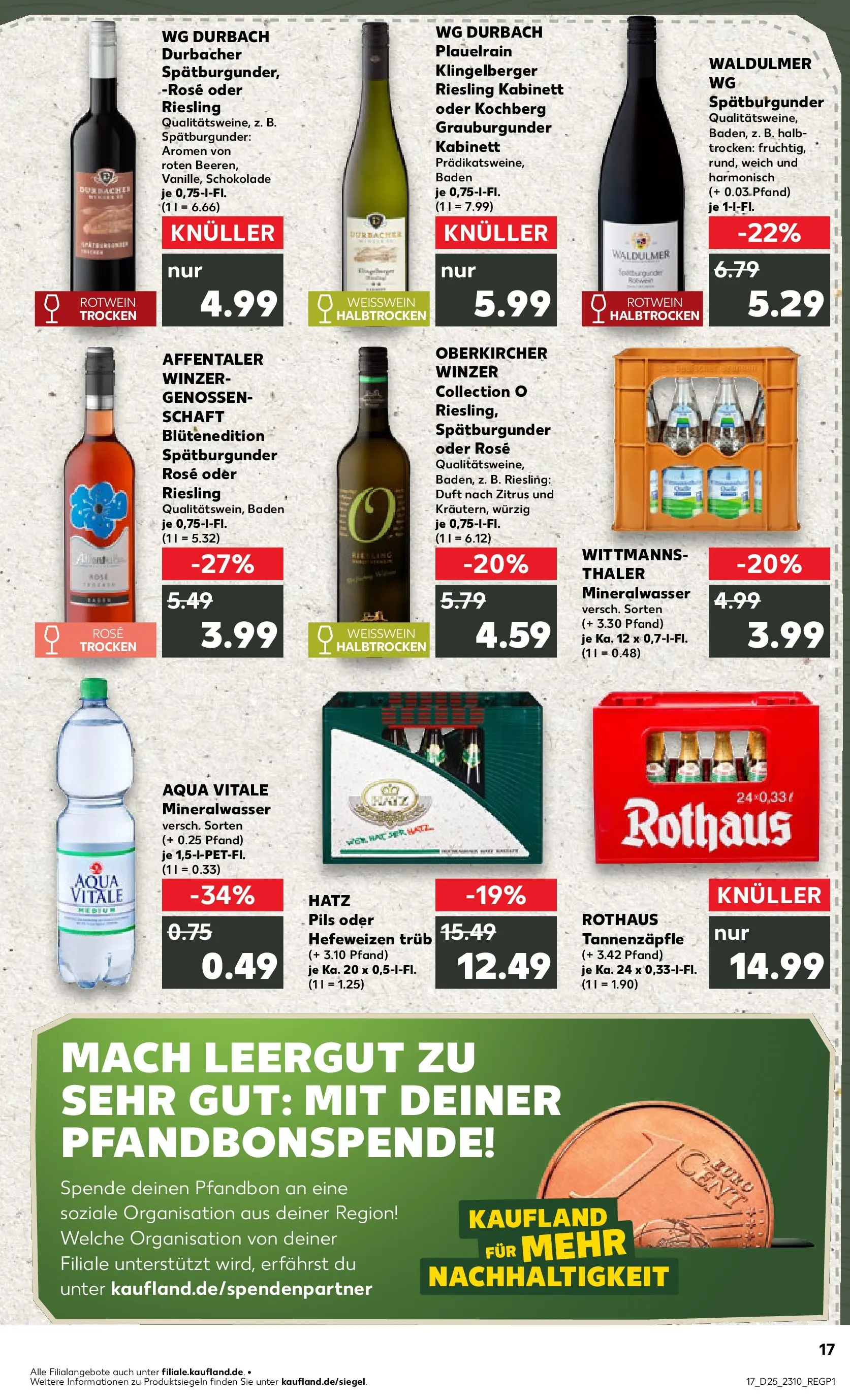 Prospekt Kaufland ab 14.06.2026 » Angebote Online zum Blättern | Seite: 22 | Produkte: Schokolade, Weißwein, Rotwein, Mineralwasser