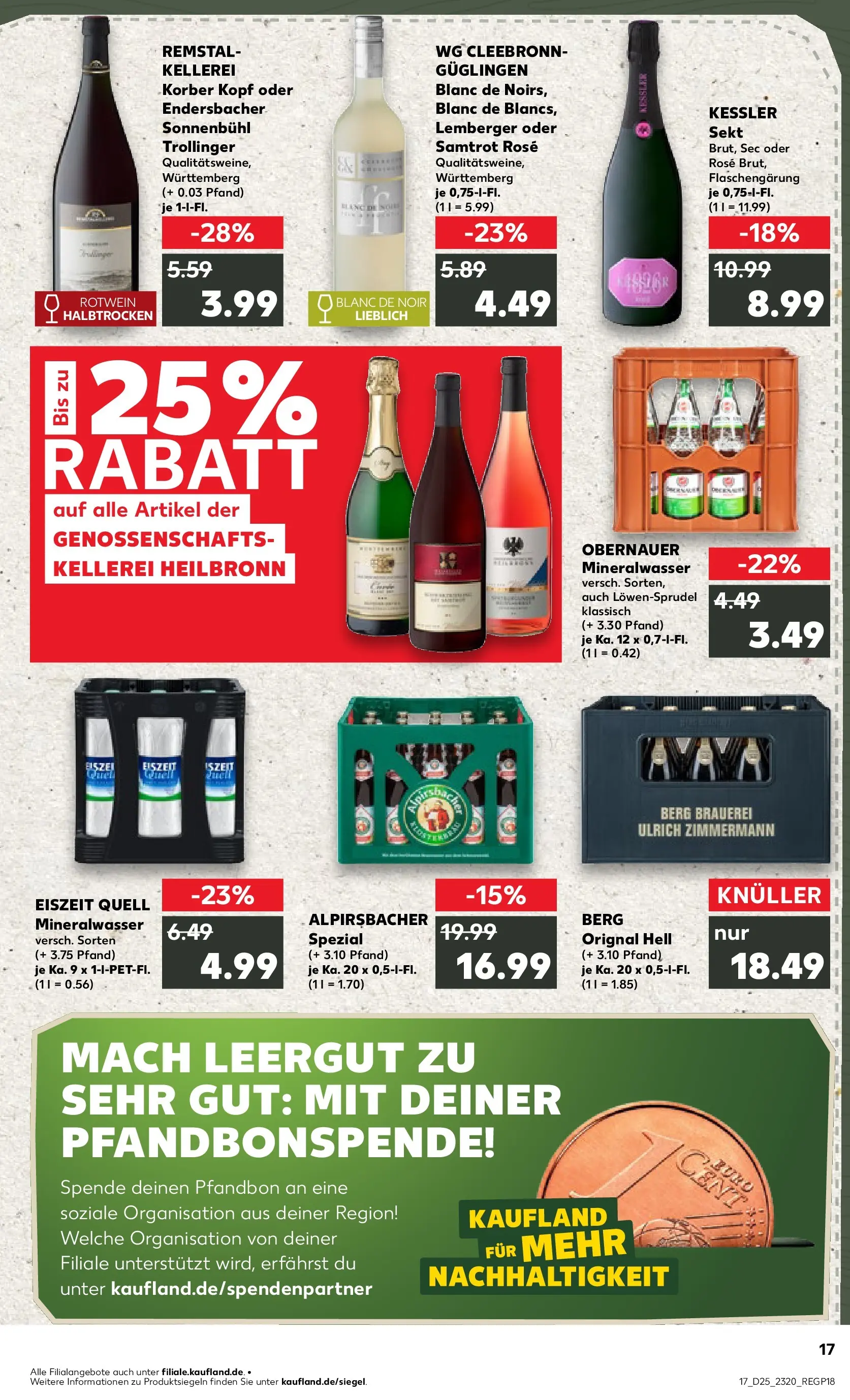 Prospekt Kaufland ab 14.06.2026 » Angebote Online zum Blättern | Seite: 22 | Produkte: Rotwein, Sekt, Mineralwasser