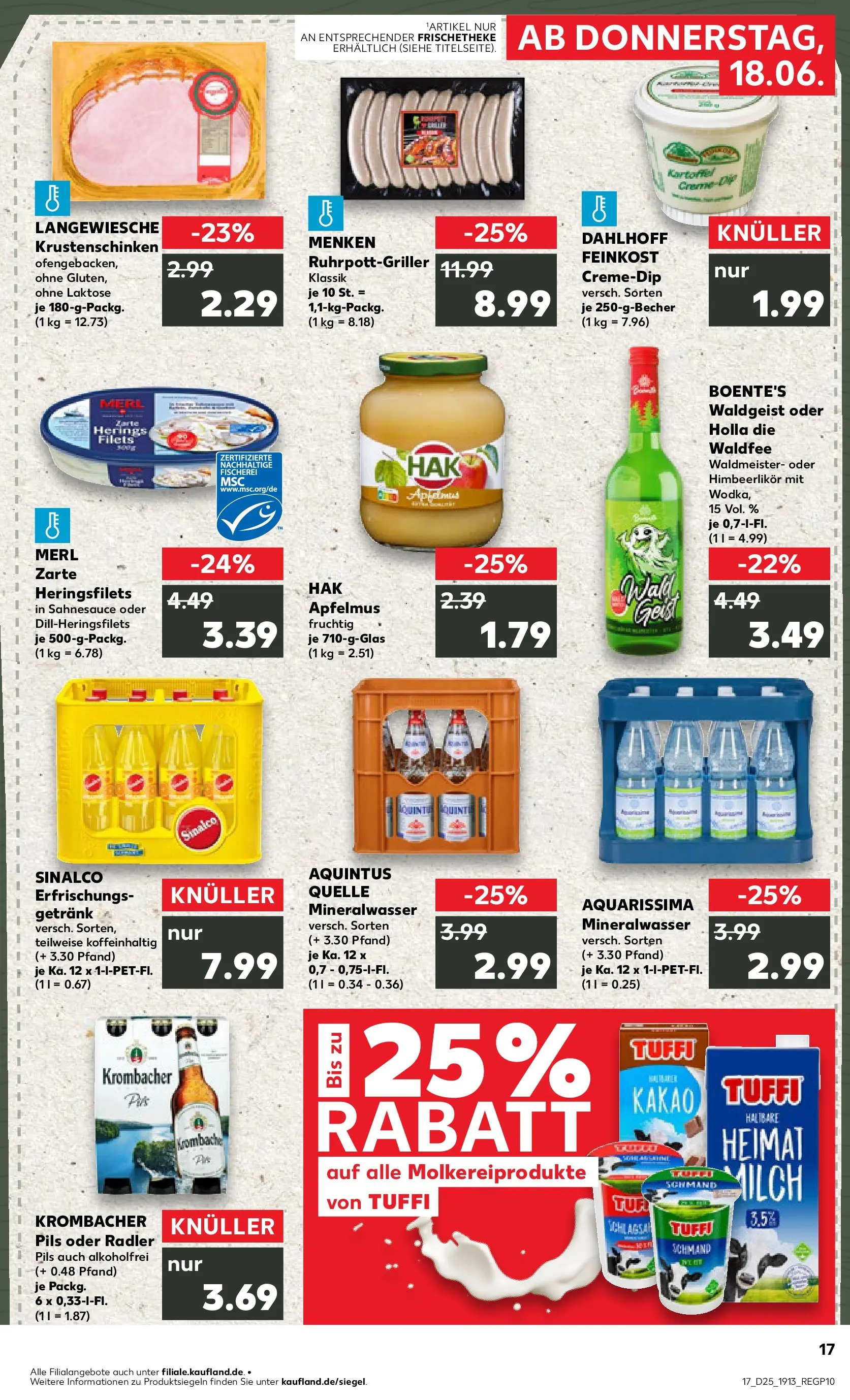 Prospekt Kaufland ab 14.06.2026 » Angebote Online zum Blättern | Seite: 26 | Produkte: Sinalco, Mineralwasser, Radler, Krombacher
