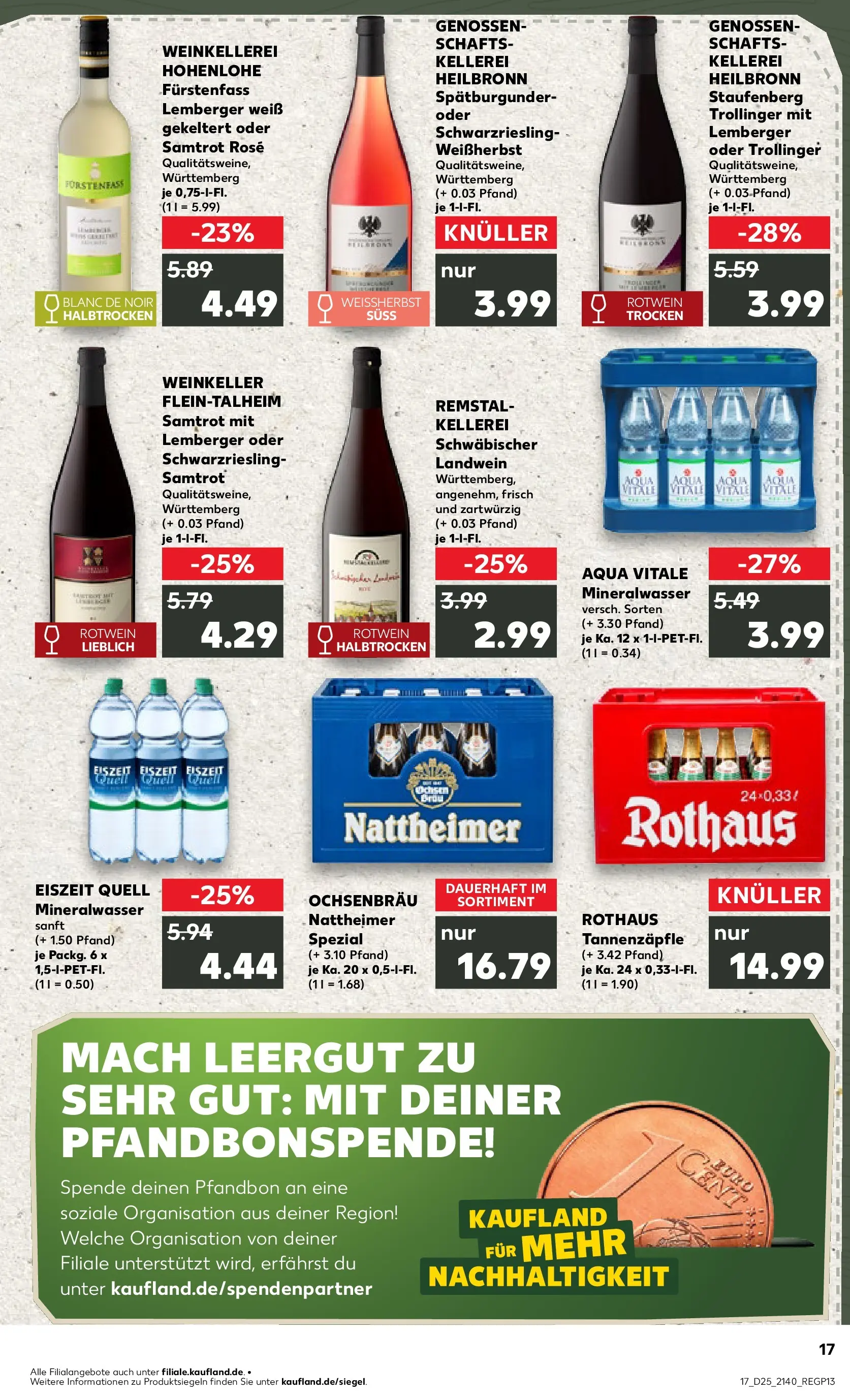 Prospekt Kaufland ab 14.06.2026 ยป Angebote und Werbung Online | Seite: 26 | Produkte: Rotwein, Mineralwasser Prospekt Kaufland ab 14.06.2026 ยป Angebote Online zum Blรคttern | Seite: 26 | Produkte: Rotwein, Mineralwasser