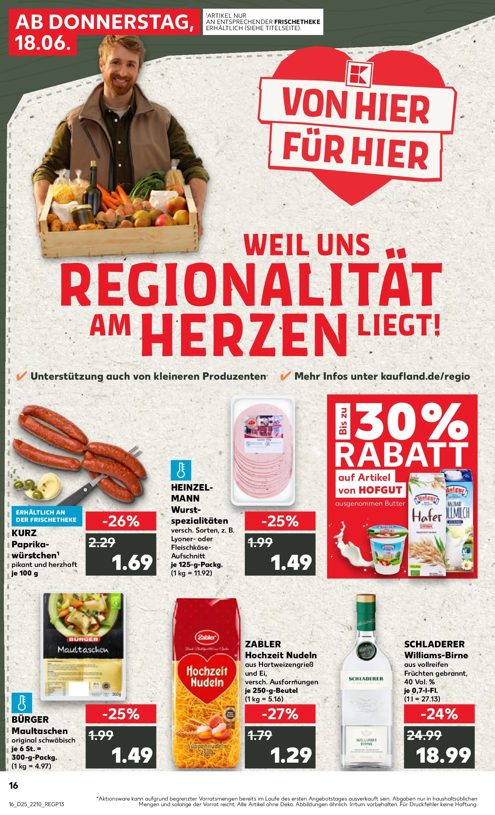 Prospekt Kaufland ab 14.06.2026 ยป Angebote und Werbung Online | Seite: 25 | Produkte: Butter, Burger, Paprika, Pasta Prospekt Kaufland ab 14.06.2026 ยป Angebote Online zum Blรคttern | Seite: 25 | Produkte: Butter, Burger, Paprika, Pasta