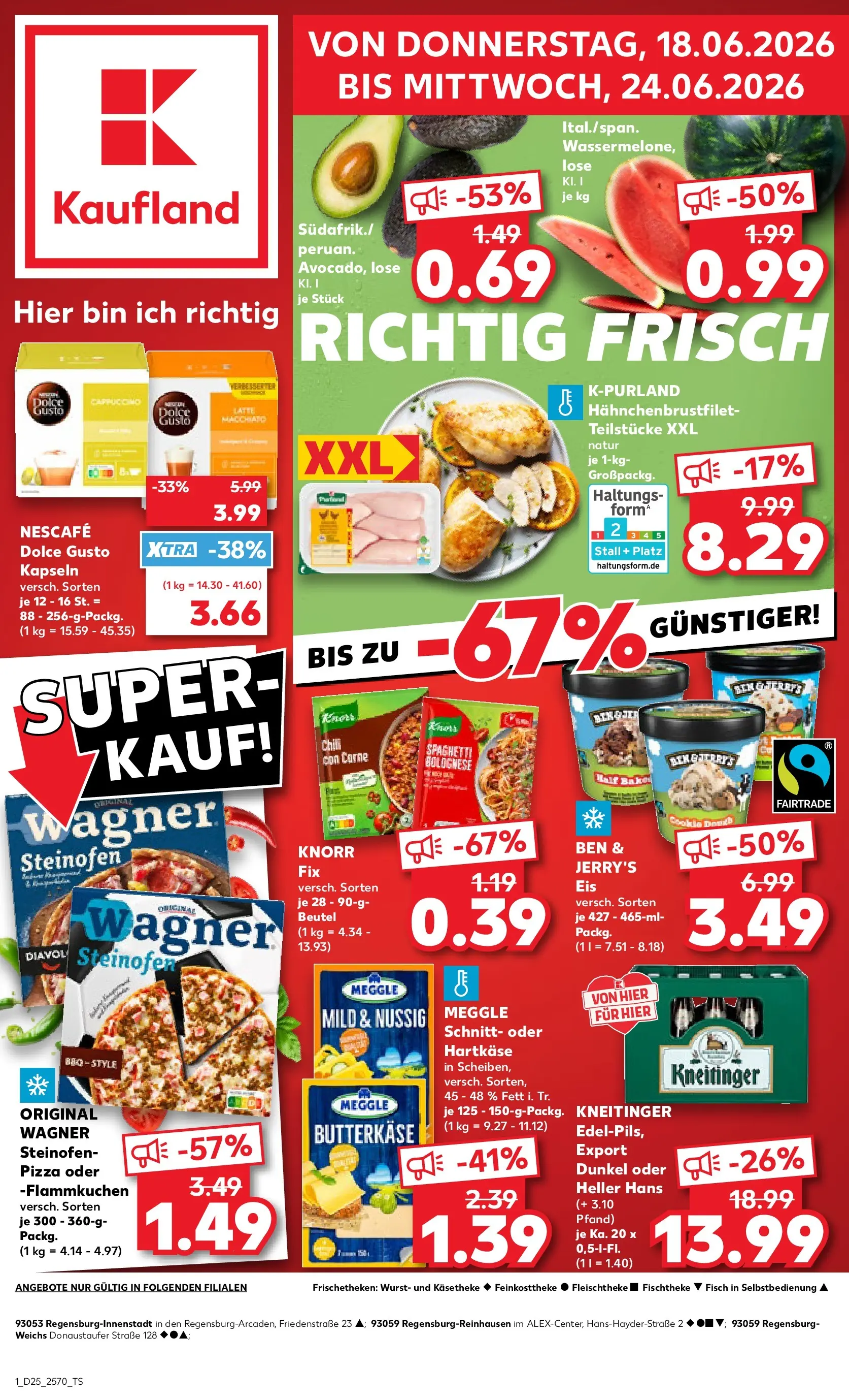 Prospekt Kaufland ab 14.06.2026 ยป Angebote und Werbung Online | Seite: 10 | Produkte: Knorr fix, Butter, Fisch, Wurst Prospekt Kaufland ab 14.06.2026 ยป Angebote Online zum Blรคttern | Seite: 10 | Produkte: Knorr fix, Butter, Fisch, Wurst