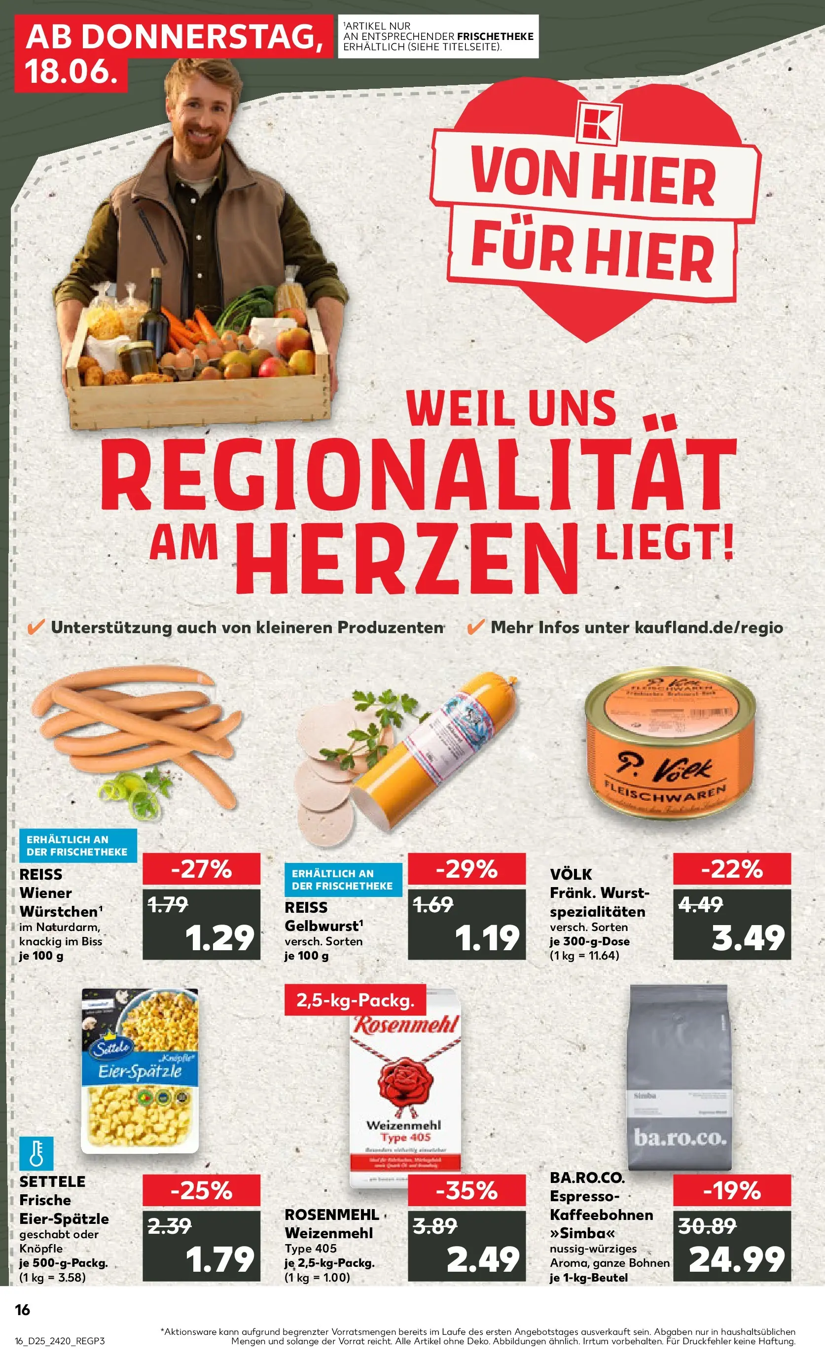 Prospekt Kaufland ab 14.06.2026 ยป Angebote und Werbung Online | Seite: 25 | Produkte: Wiener wurstchen, Weizenmehl, Wurst Prospekt Kaufland ab 14.06.2026 ยป Angebote Online zum Blรคttern | Seite: 25 | Produkte: Wiener wurstchen, Weizenmehl, Wurst