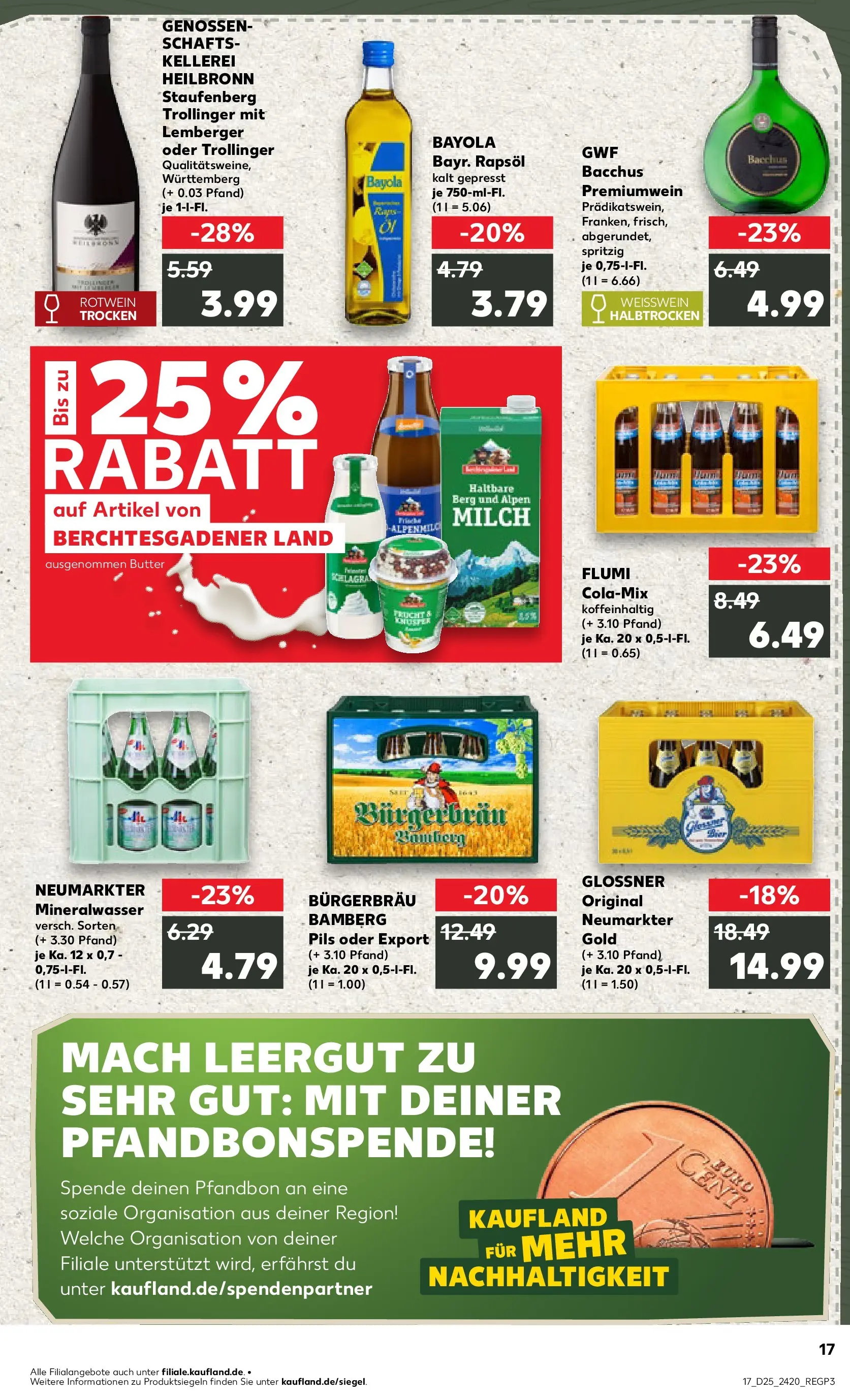 Prospekt Kaufland ab 14.06.2026 ยป Angebote und Werbung Online | Seite: 26 | Produkte: Weiรwein, Rotwein, Rotwein trocken, Mineralwasser Prospekt Kaufland ab 14.06.2026 ยป Angebote Online zum Blรคttern | Seite: 26 | Produkte: Weiรwein, Rotwein, Rotwein trocken, Mineralwasser