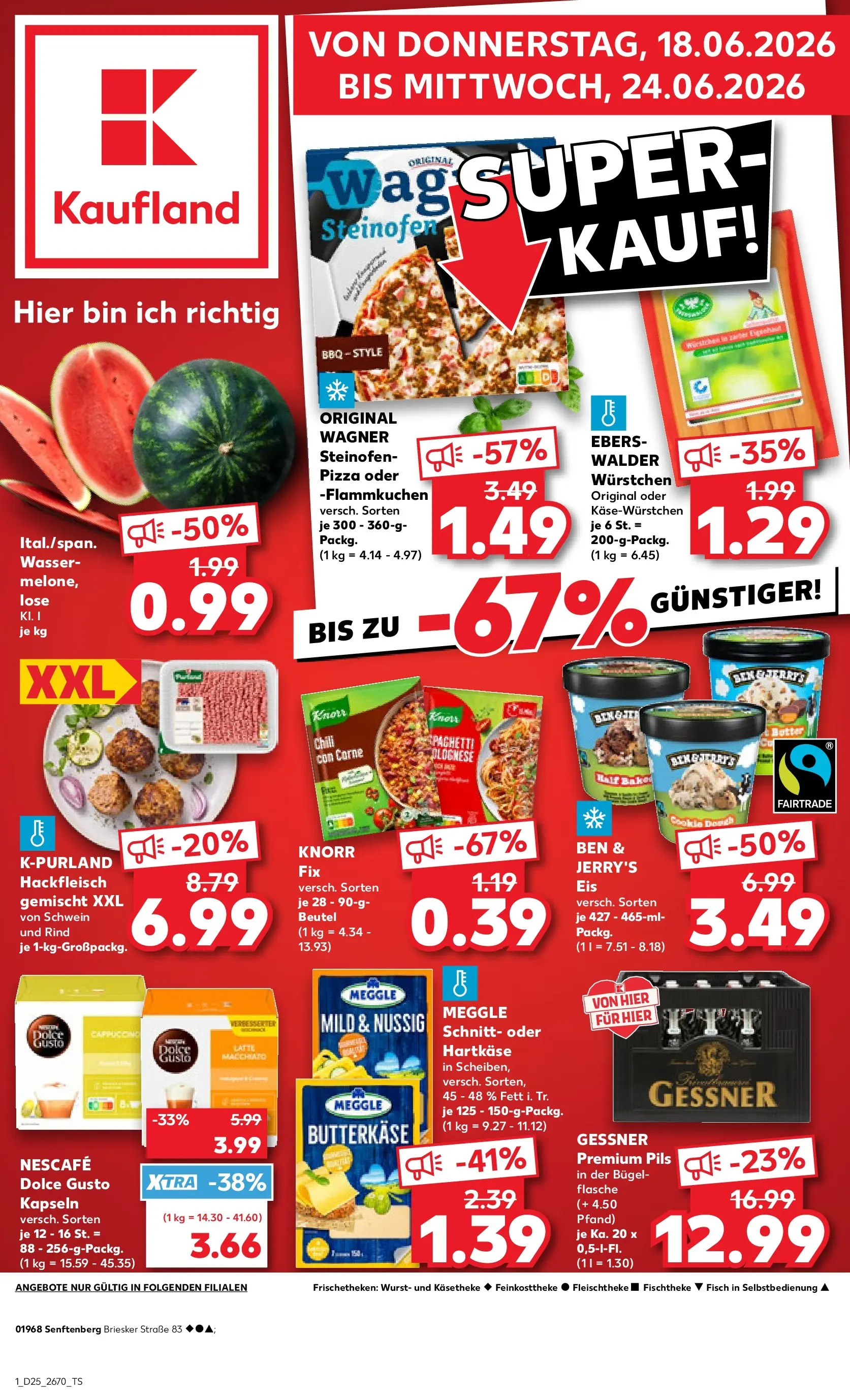 Prospekt Kaufland ab 14.06.2026 ยป Angebote und Werbung Online | Seite: 10 | Produkte: Nescafe, Wasser, Dolce gusto, Hackfleisch Prospekt Kaufland ab 14.06.2026 ยป Angebote Online zum Blรคttern | Seite: 10 | Produkte: Nescafe, Wasser, Dolce gusto, Hackfleisch