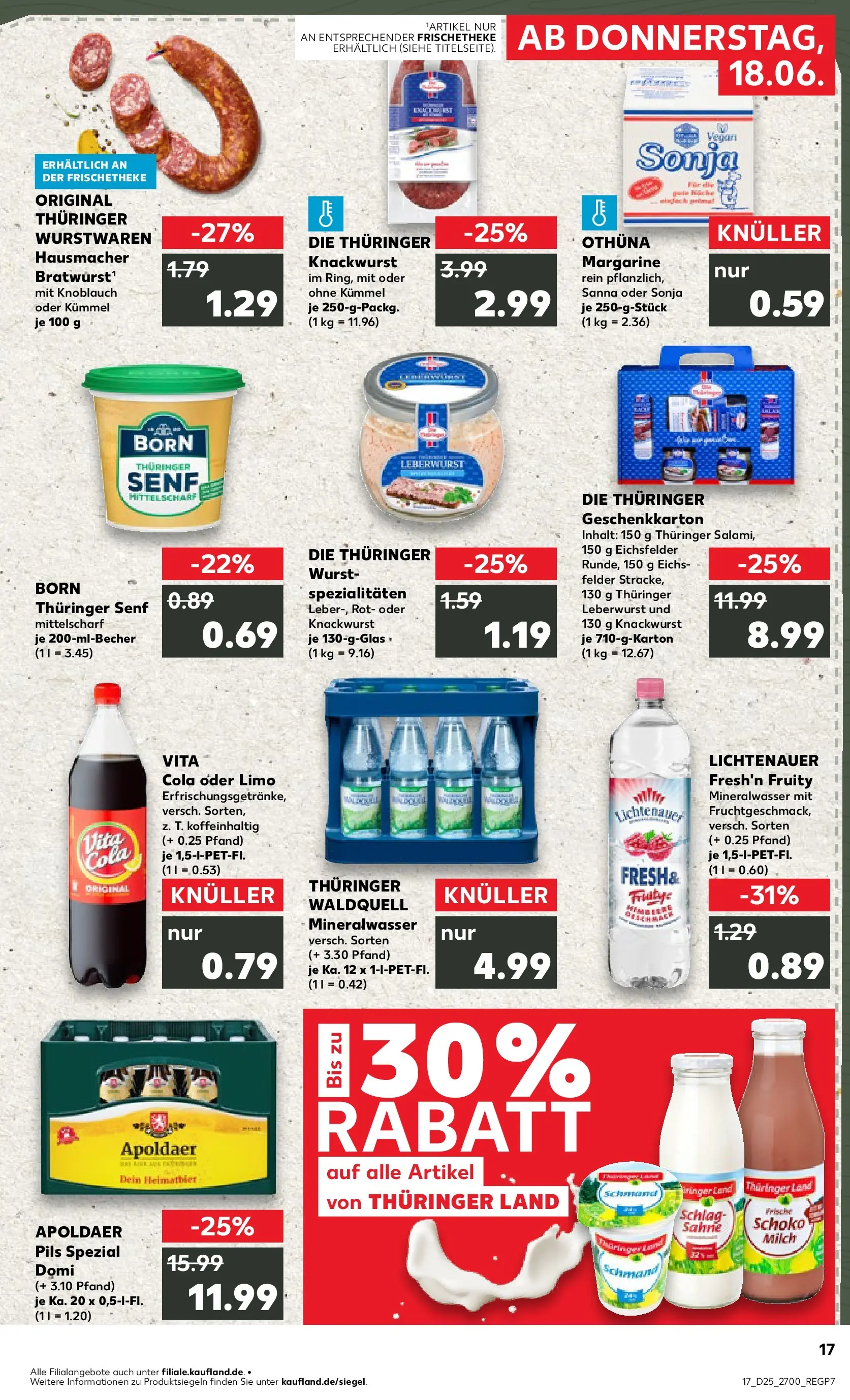 Prospekt Kaufland ab 14.06.2026 ยป Angebote und Werbung Online | Seite: 26 | Produkte: Margarine, Bratwurst, Vita cola, Sahne Prospekt Kaufland ab 14.06.2026 ยป Angebote Online zum Blรคttern | Seite: 26 | Produkte: Margarine, Bratwurst, Vita cola, Sahne