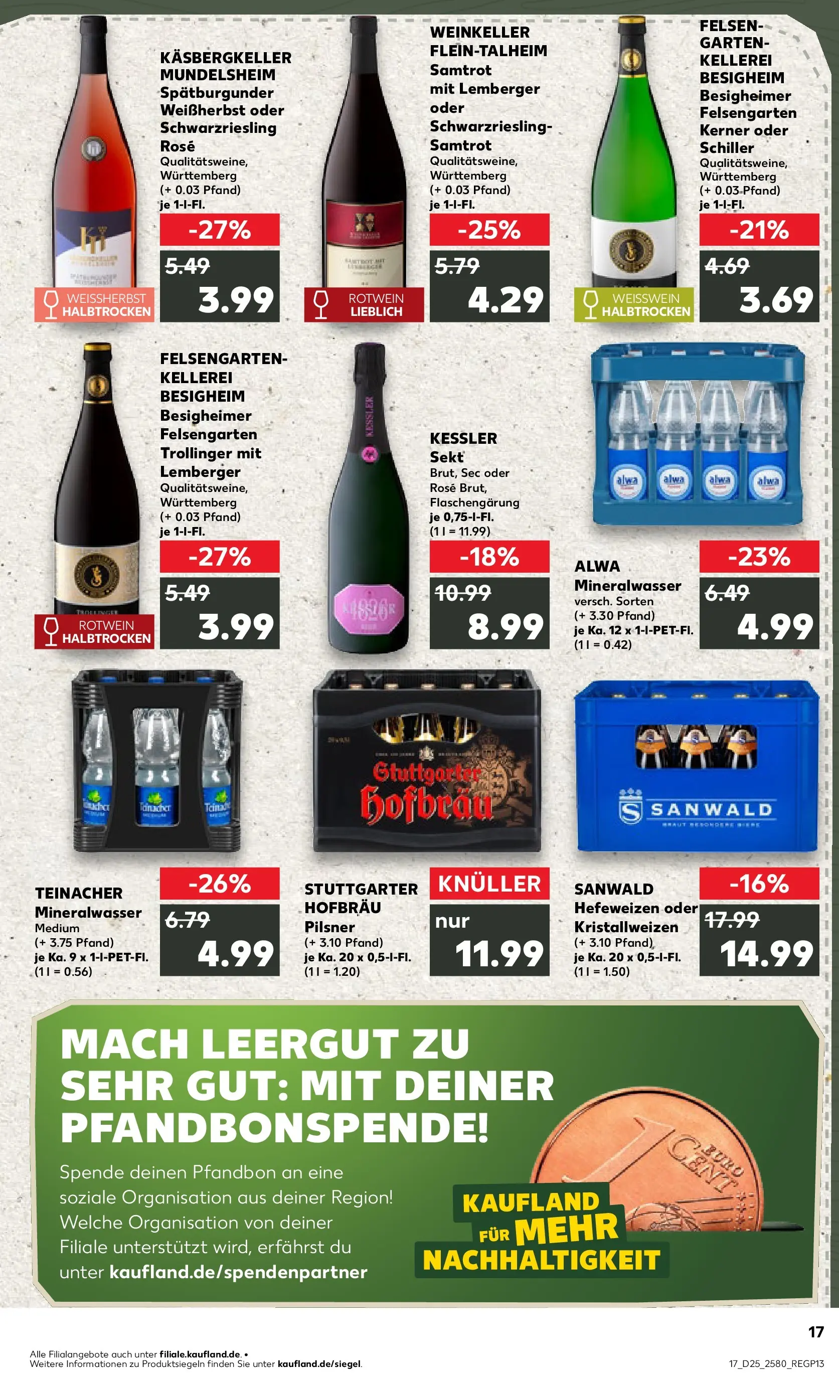 Prospekt Kaufland ab 14.06.2026 ยป Angebote und Werbung Online | Seite: 26 | Produkte: Weiรwein, Rotwein, Sekt, Mineralwasser Prospekt Kaufland ab 14.06.2026 ยป Angebote Online zum Blรคttern | Seite: 26 | Produkte: Weiรwein, Rotwein, Sekt, Mineralwasser