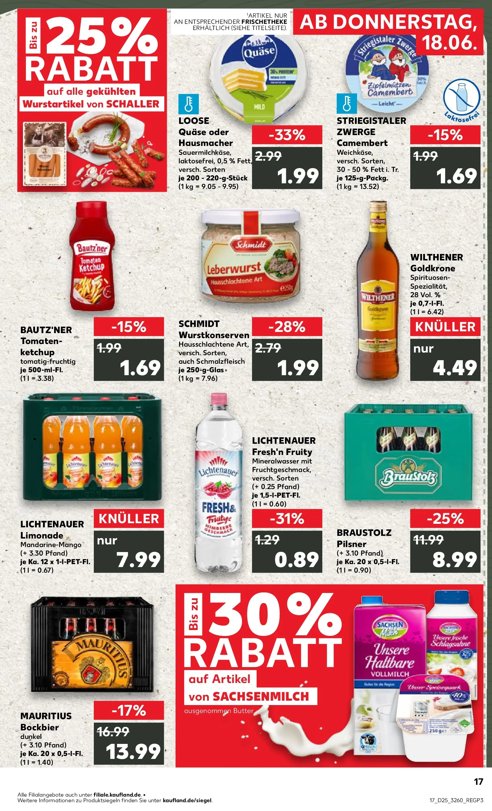 Prospekt Kaufland ab 14.06.2026 ยป Angebote und Werbung Online | Seite: 26 | Produkte: Schlagsahne, Butter, Tomaten, Mineralwasser Prospekt Kaufland ab 14.06.2026 ยป Angebote Online zum Blรคttern | Seite: 26 | Produkte: Schlagsahne, Butter, Tomaten, Mineralwasser