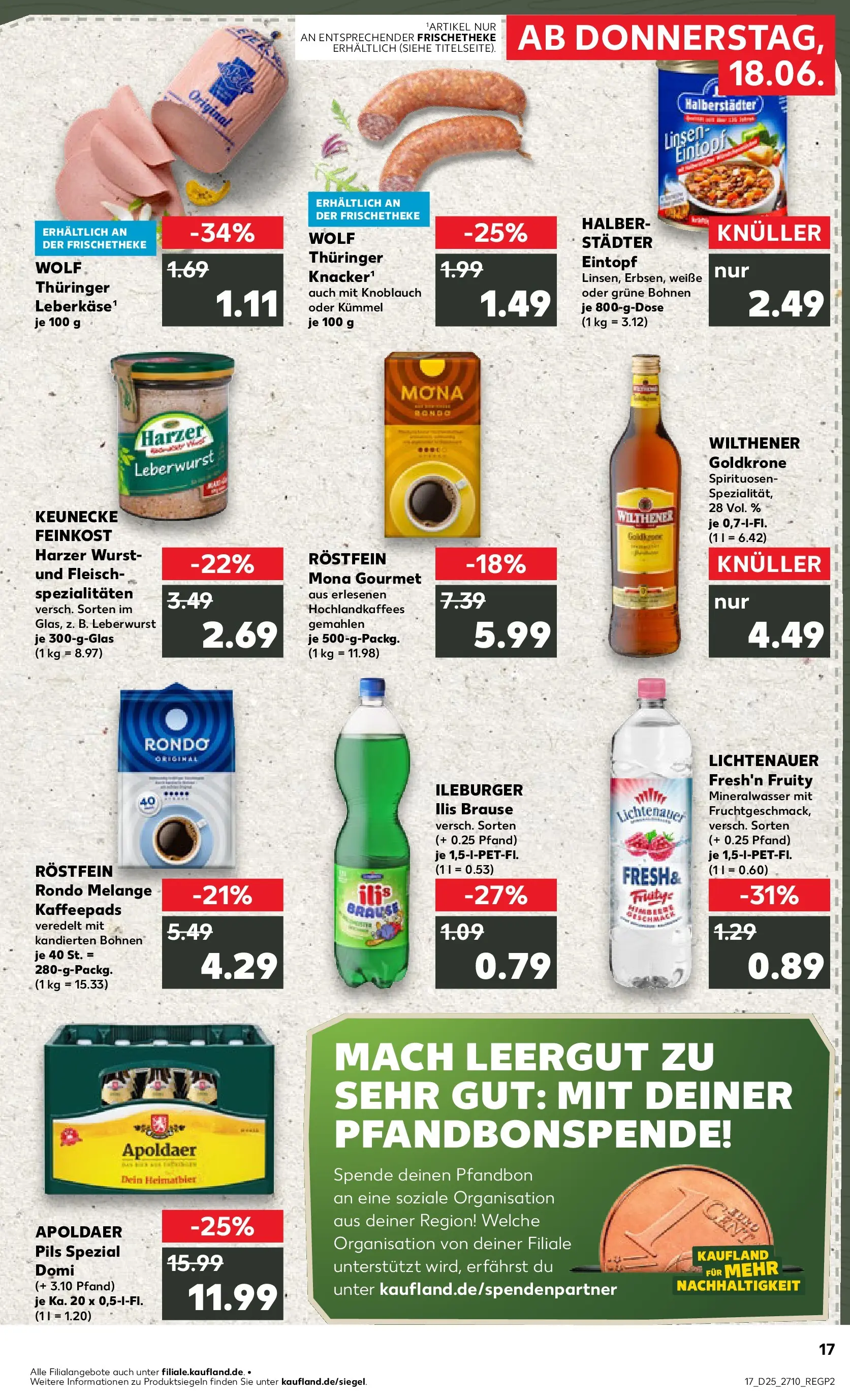 Prospekt Kaufland ab 18.06.2026 » Angebote Online zum Blättern | Seite: 17