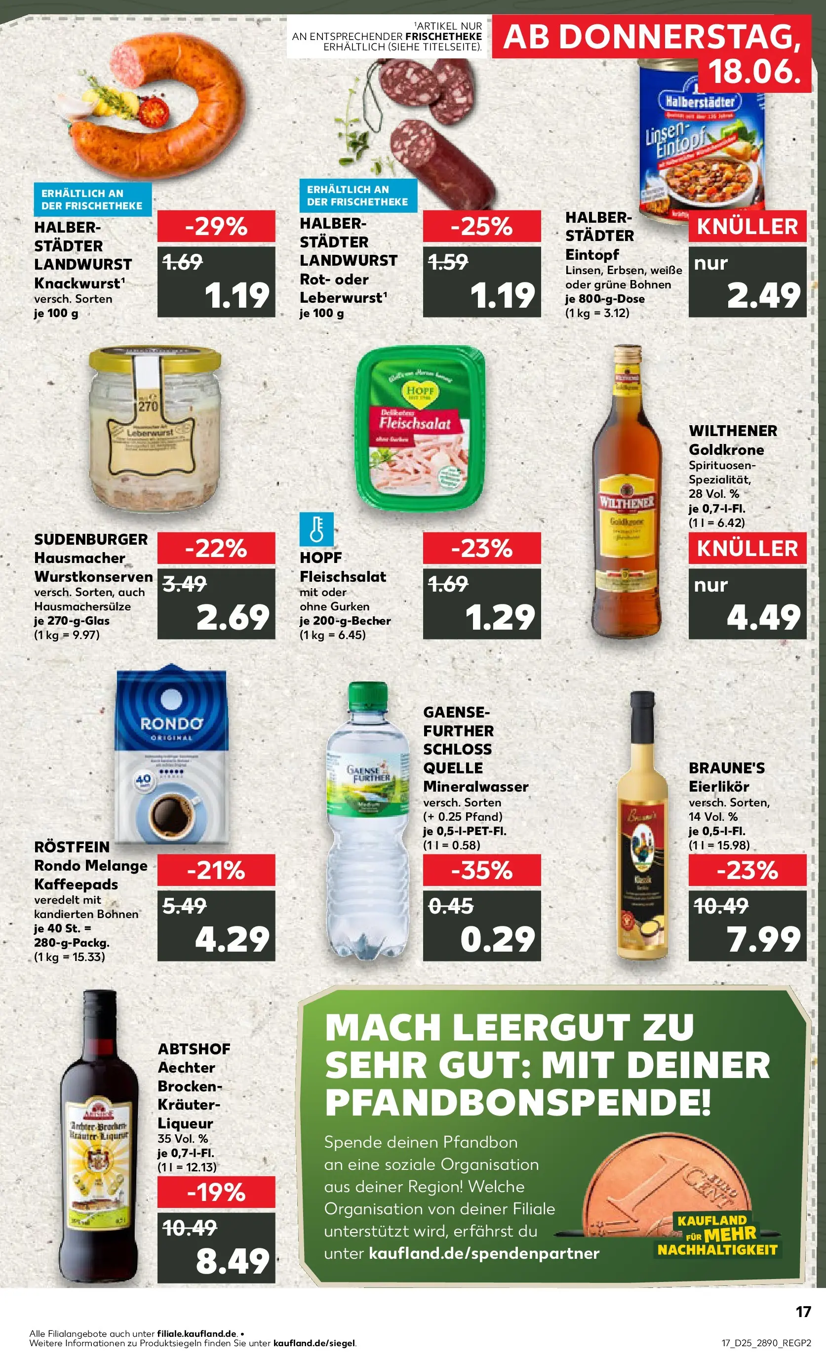 Prospekt Kaufland ab 14.06.2026 ยป Angebote und Werbung Online | Seite: 26 | Produkte: Kaffeepads, Wilthener, Mineralwasser, Gurken Prospekt Kaufland ab 14.06.2026 ยป Angebote Online zum Blรคttern | Seite: 26 | Produkte: Kaffeepads, Wilthener, Mineralwasser, Gurken