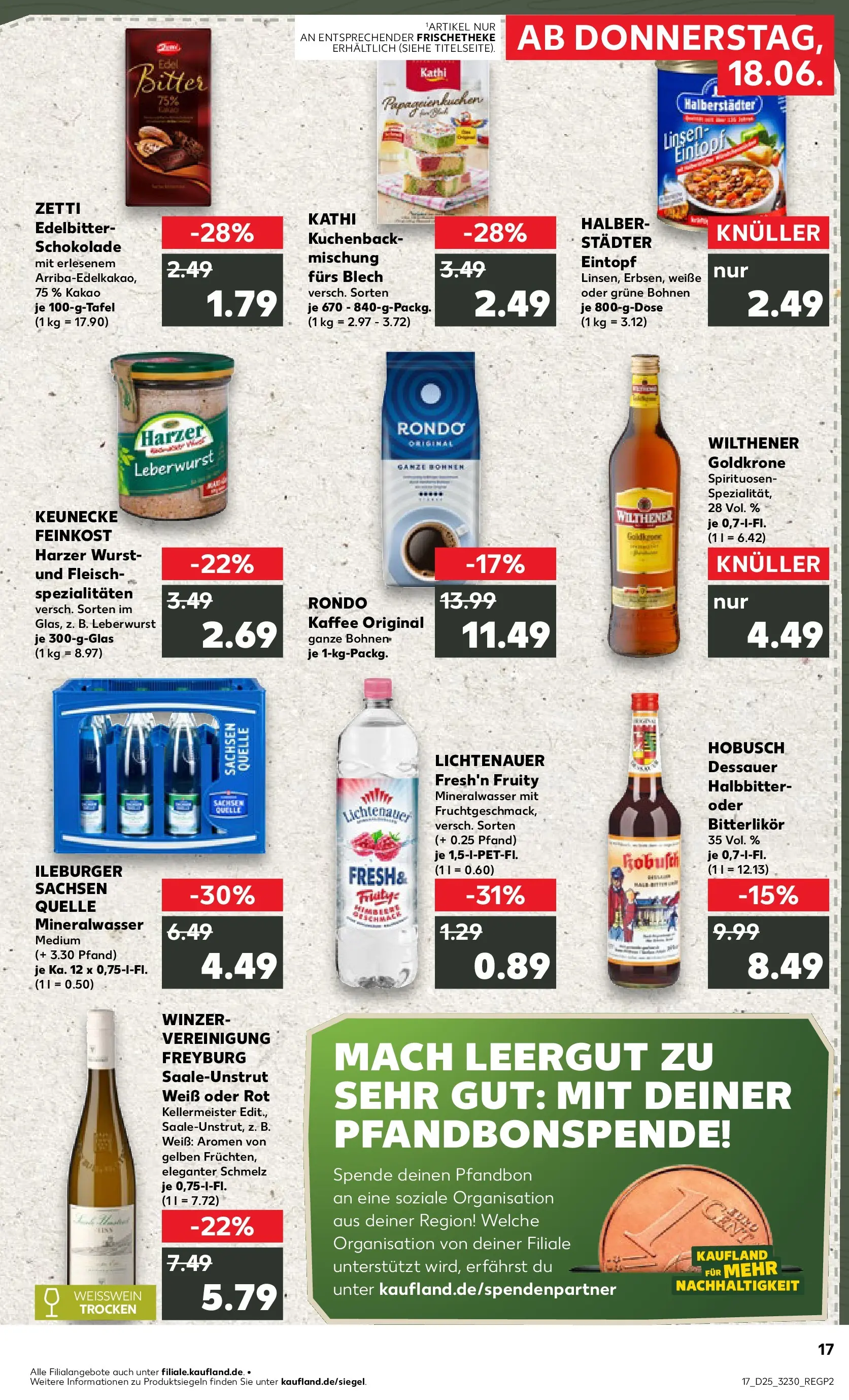 Prospekt Kaufland ab 14.06.2026 ยป Angebote und Werbung Online | Seite: 26 | Produkte: Wilthener, Kaffee, Mineralwasser, Wurst Prospekt Kaufland ab 14.06.2026 ยป Angebote Online zum Blรคttern | Seite: 26 | Produkte: Wilthener, Kaffee, Mineralwasser, Wurst
