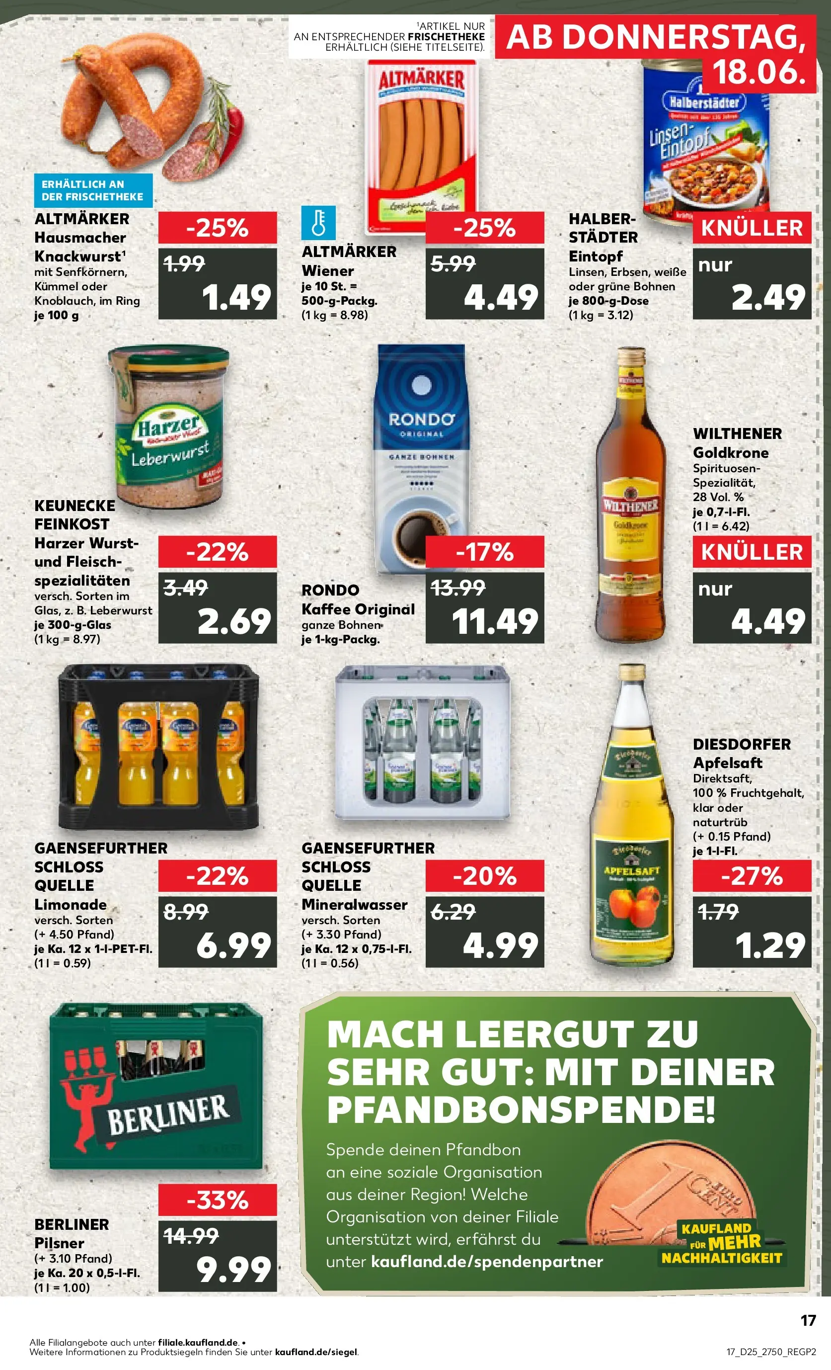 Prospekt Kaufland ab 18.06.2026 » Angebote Online zum Blättern | Seite: 17