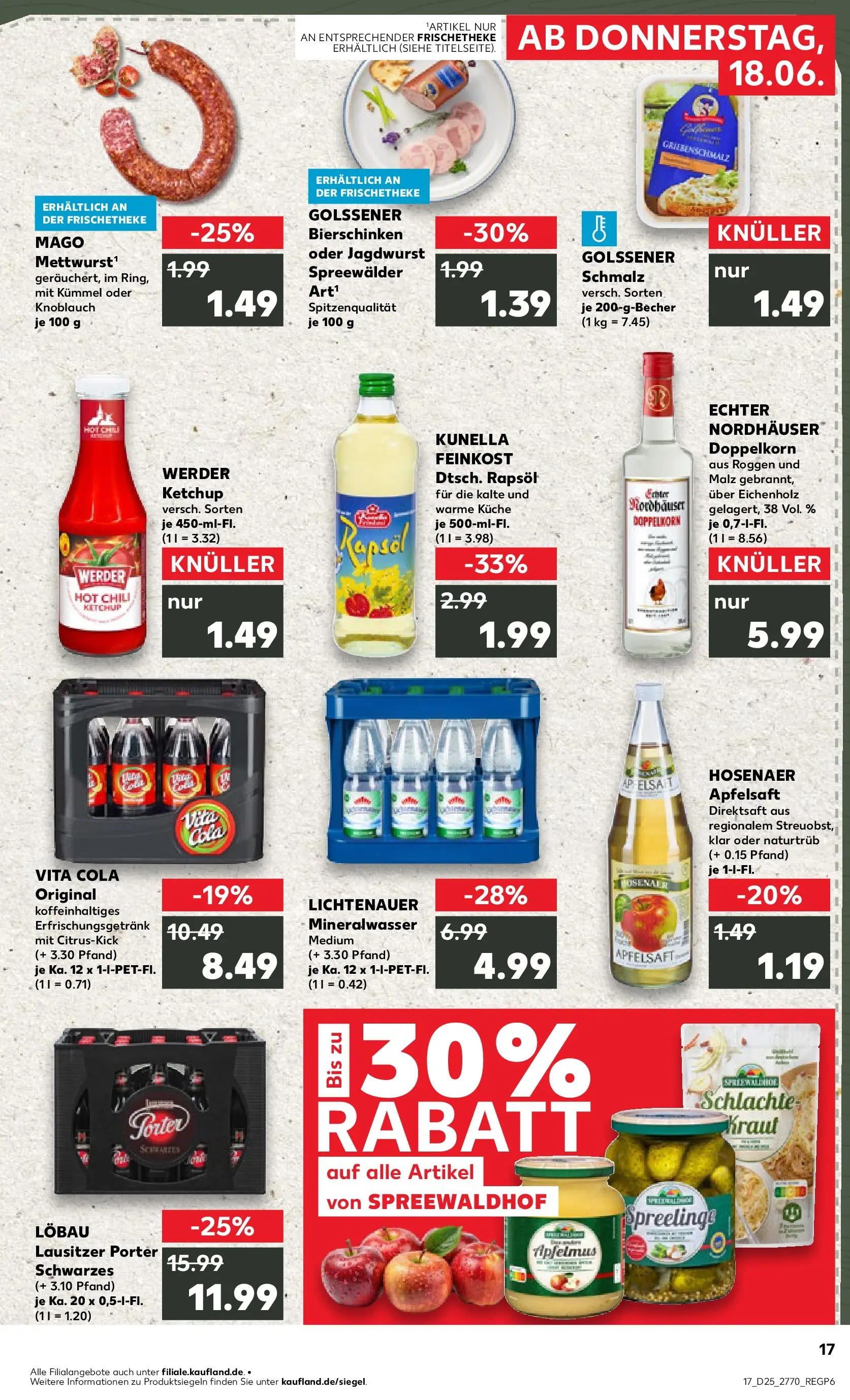 Prospekt Kaufland ab 14.06.2026 ยป Angebote und Werbung Online | Seite: 26 | Produkte: Cola, Rapsรถl, Chili, Kraut Prospekt Kaufland ab 14.06.2026 ยป Angebote Online zum Blรคttern | Seite: 26 | Produkte: Cola, Rapsรถl, Chili, Kraut