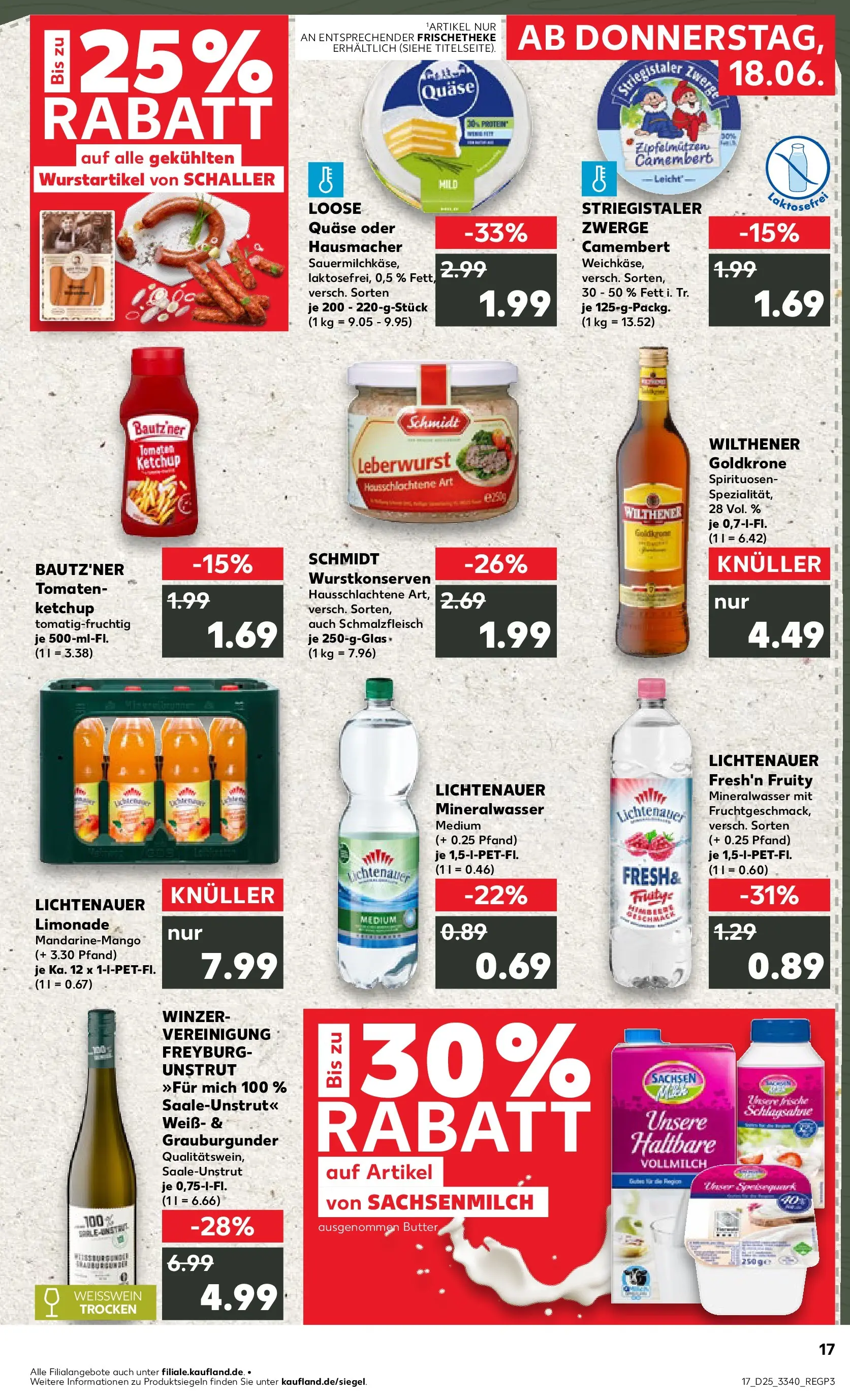 Prospekt Kaufland ab 14.06.2026 » Angebote Online zum Blättern | Seite: 26 | Produkte: Weißwein, Tomaten, Mineralwasser, Ketchup