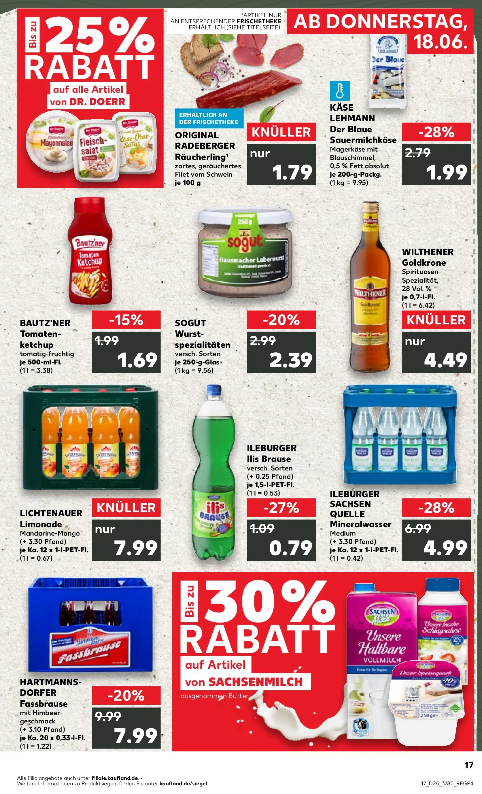 Prospekt Kaufland ab 14.06.2026 » Angebote Online zum Blättern | Seite: 26 | Produkte: Mineralwasser, Mayonnaise, Fassbrause, Ketchup