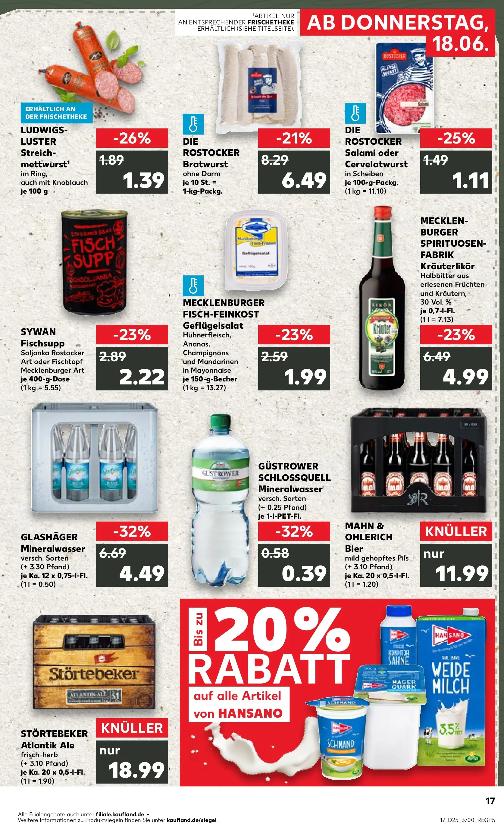 Prospekt Kaufland ab 14.06.2026 ยป Angebote und Werbung Online | Seite: 26 | Produkte: Milch, Mandarinen, Fisch, Sahne Prospekt Kaufland ab 14.06.2026 ยป Angebote Online zum Blรคttern | Seite: 26 | Produkte: Milch, Mandarinen, Fisch, Sahne