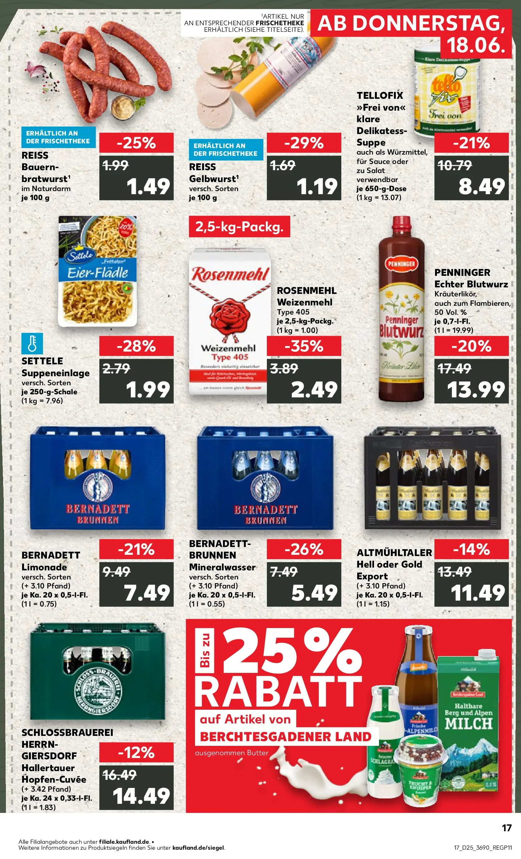 Prospekt Kaufland ab 14.06.2026 ยป Angebote und Werbung Online | Seite: 26 | Produkte: Milch, Butter, Limonade, Salat Prospekt Kaufland ab 14.06.2026 ยป Angebote Online zum Blรคttern | Seite: 26 | Produkte: Milch, Butter, Limonade, Salat