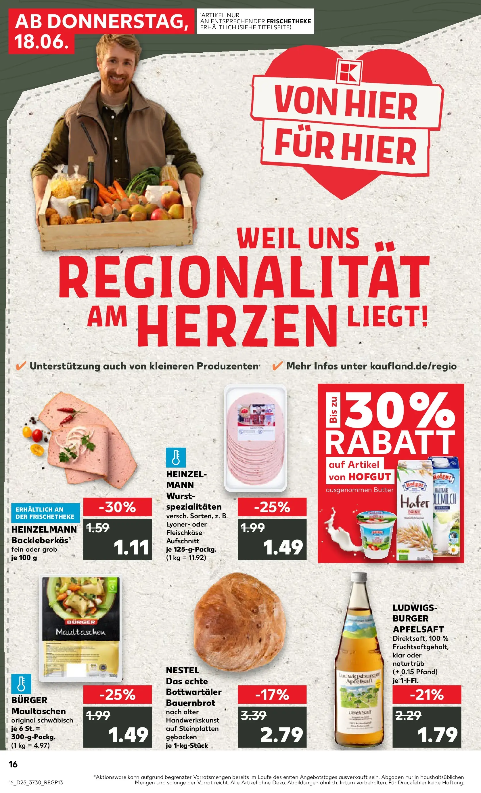 Prospekt Kaufland ab 14.06.2026 ยป Angebote und Werbung Online | Seite: 25 | Produkte: Burger, Apfelsaft, Apple, Maultaschen Prospekt Kaufland ab 14.06.2026 ยป Angebote Online zum Blรคttern | Seite: 25 | Produkte: Burger, Apfelsaft, Apple, Maultaschen