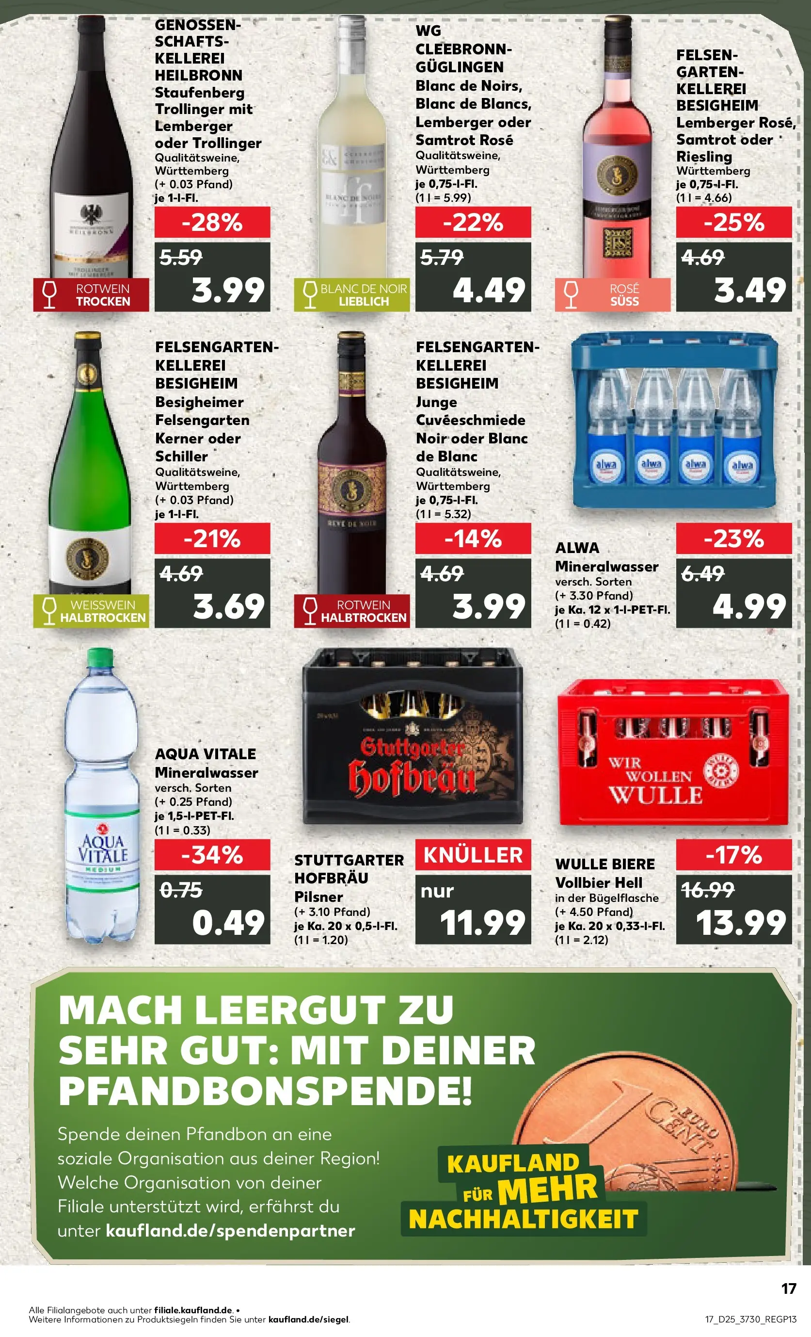 Prospekt Kaufland ab 14.06.2026 ยป Angebote und Werbung Online | Seite: 26 | Produkte: Rotwein trocken, Rotwein halbtrocken, Weiรwein halbtrocken, Mineralwasser Prospekt Kaufland ab 14.06.2026 ยป Angebote Online zum Blรคttern | Seite: 26 | Produkte: Rotwein trocken, Rotwein halbtrocken, Weiรwein halbtrocken, Mineralwasser