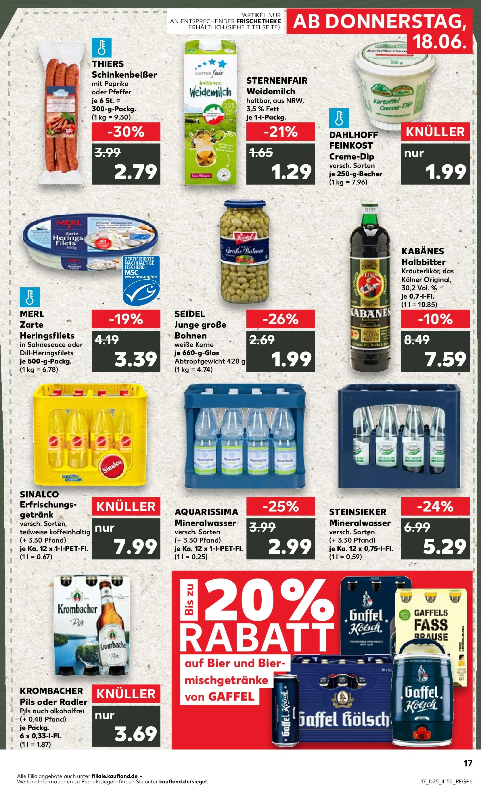 Prospekt Kaufland ab 14.06.2026 » Angebote Online zum Blättern | Seite: 26 | Produkte: Bier, Pils, Mineralwasser, Paprika