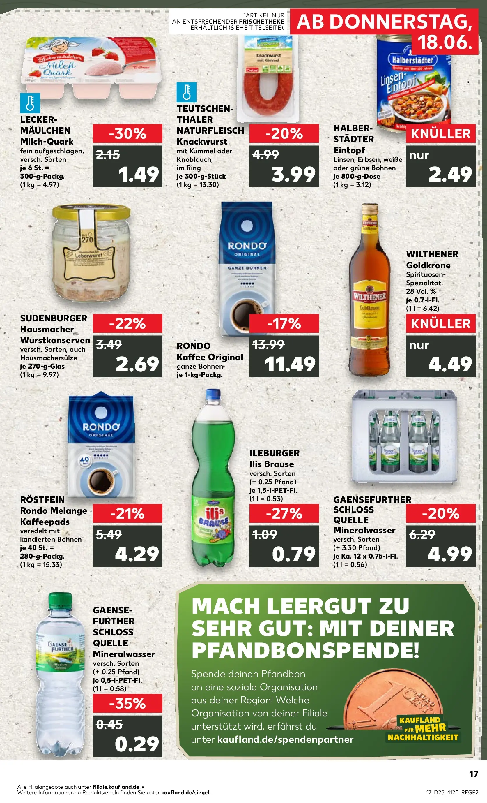 Prospekt Kaufland ab 14.06.2026 ยป Angebote und Werbung Online | Seite: 26 | Produkte: Kaffeepads, Quark, Wilthener, Kaffee Prospekt Kaufland ab 14.06.2026 ยป Angebote Online zum Blรคttern | Seite: 26 | Produkte: Kaffeepads, Quark, Wilthener, Kaffee