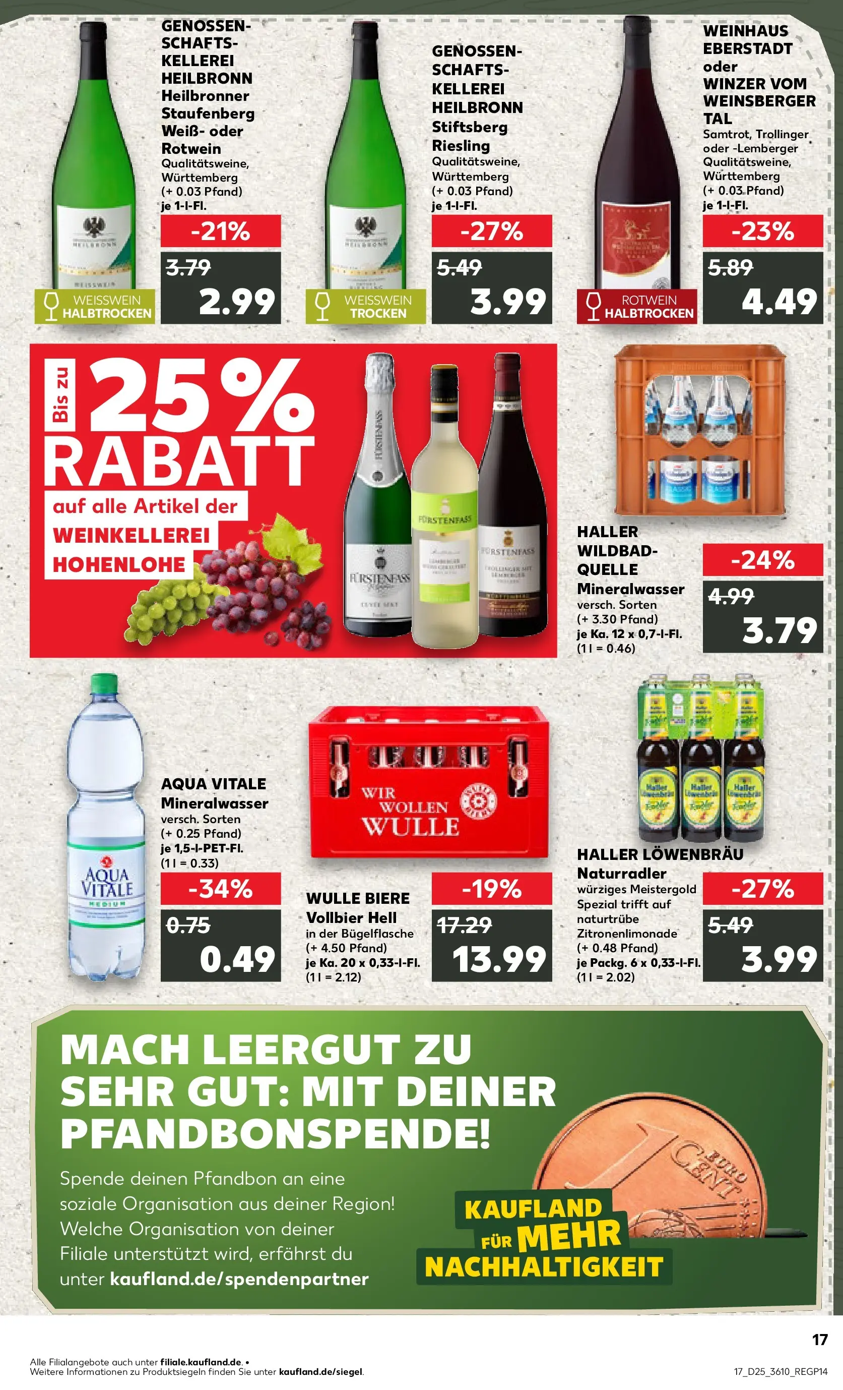Prospekt Kaufland ab 14.06.2026 ยป Angebote und Werbung Online | Seite: 26 | Produkte: Bier, Rotwein halbtrocken, Weiรwein trocken, Mineralwasser Prospekt Kaufland ab 14.06.2026 ยป Angebote Online zum Blรคttern | Seite: 26 | Produkte: Bier, Rotwein halbtrocken, Weiรwein trocken, Mineralwasser