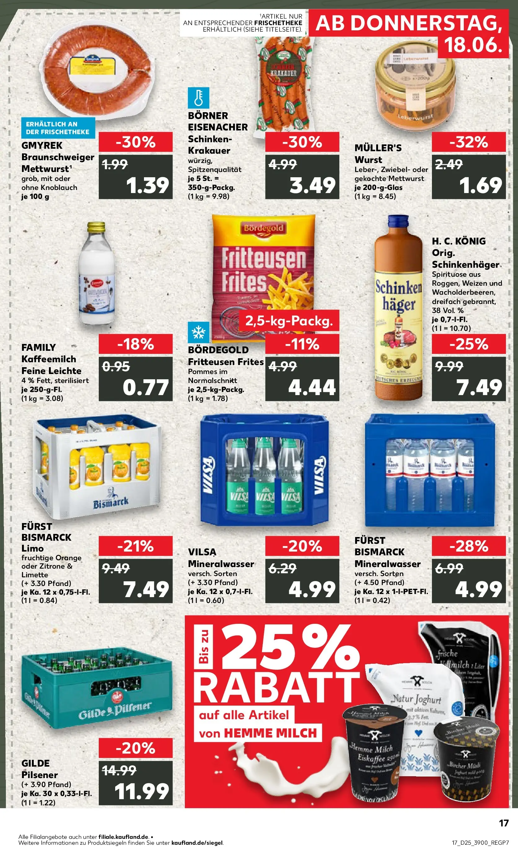 Prospekt Kaufland ab 14.06.2026 ยป Angebote und Werbung Online | Seite: 26 | Produkte: Pommes, Mineralwasser, Wurst, Knoblauch Prospekt Kaufland ab 14.06.2026 ยป Angebote Online zum Blรคttern | Seite: 26 | Produkte: Pommes, Mineralwasser, Wurst, Knoblauch