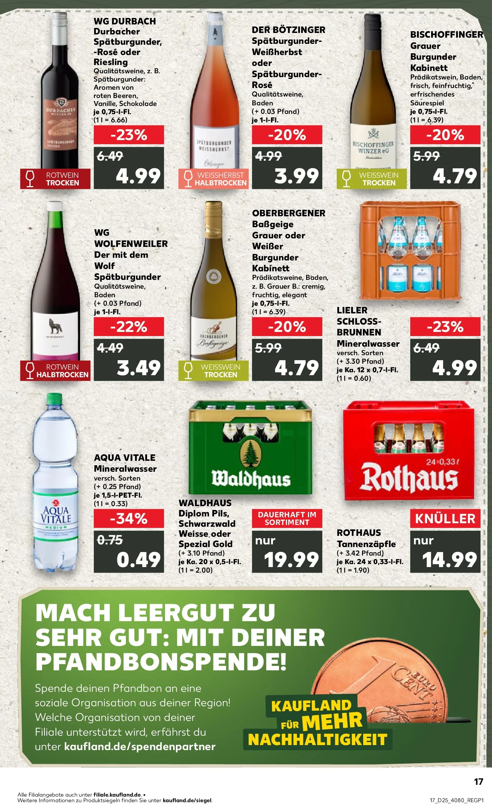 Prospekt Kaufland ab 14.06.2026 ยป Angebote und Werbung Online | Seite: 26 | Produkte: Schokolade, Weiรwein, Rotwein, Mineralwasser Prospekt Kaufland ab 14.06.2026 ยป Angebote Online zum Blรคttern | Seite: 26 | Produkte: Schokolade, Weiรwein, Rotwein, Mineralwasser