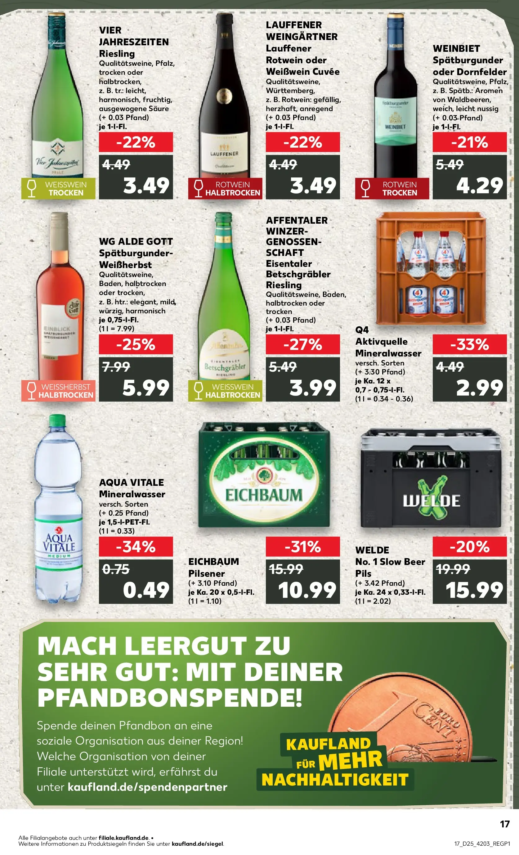 Prospekt Kaufland ab 14.06.2026 ยป Angebote und Werbung Online | Seite: 26 | Produkte: Weiรwein, Rotwein, Pils, Mineralwasser Prospekt Kaufland ab 14.06.2026 ยป Angebote Online zum Blรคttern | Seite: 26 | Produkte: Weiรwein, Rotwein, Pils, Mineralwasser