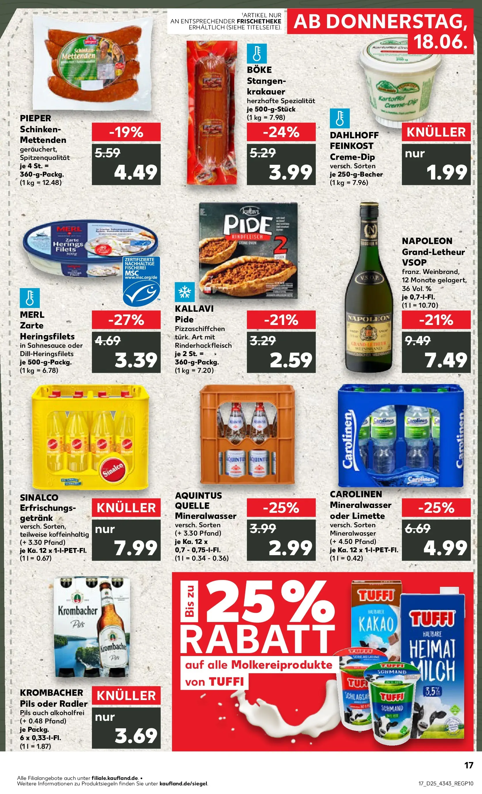 Prospekt Kaufland ab 14.06.2026 ยป Angebote und Werbung Online | Seite: 26 | Produkte: Sinalco, Mineralwasser, Limette, Schinken Prospekt Kaufland ab 14.06.2026 ยป Angebote Online zum Blรคttern | Seite: 26 | Produkte: Sinalco, Mineralwasser, Limette, Schinken