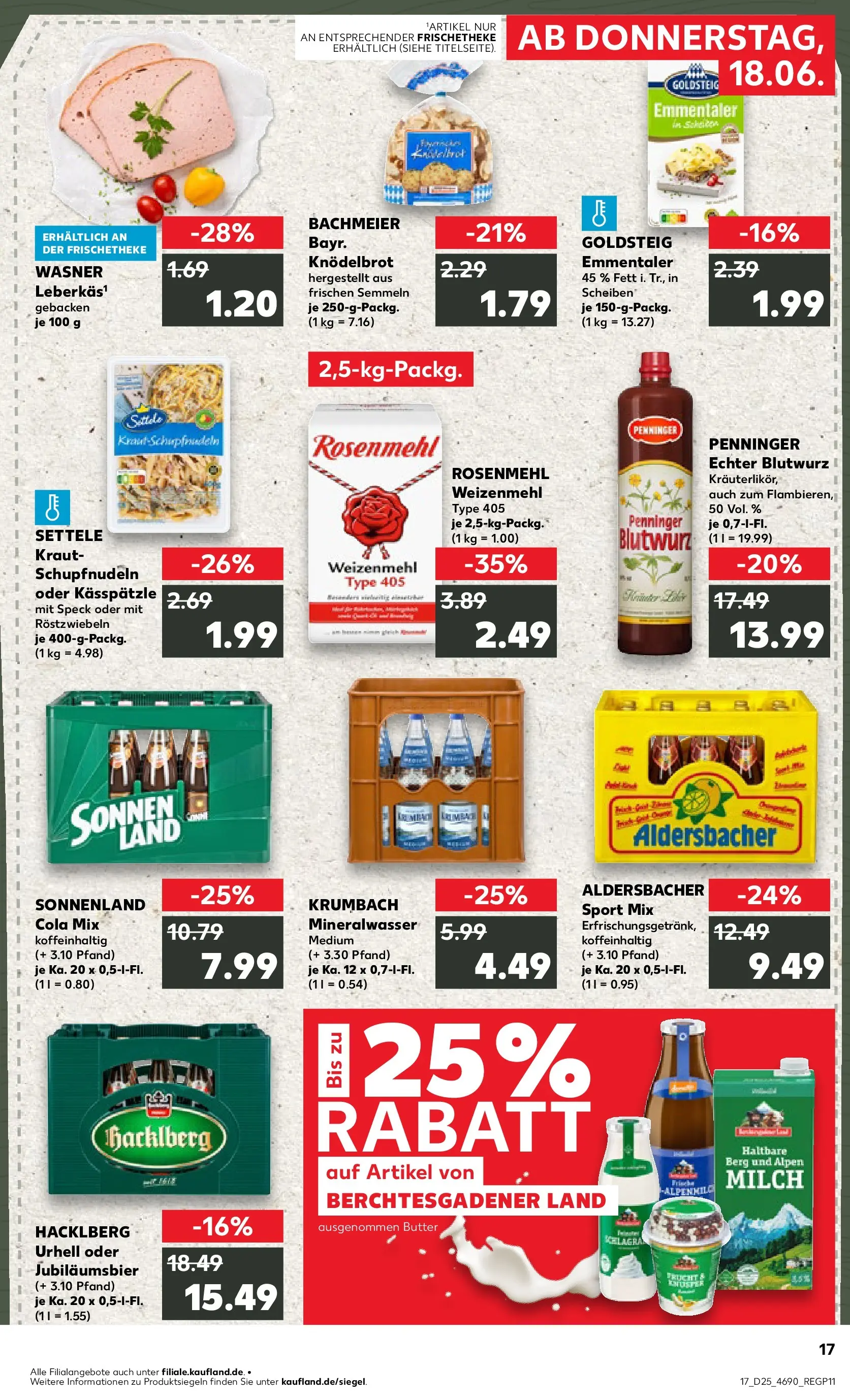 Prospekt Kaufland ab 14.06.2026 ยป Angebote und Werbung Online | Seite: 26 | Produkte: Weizenmehl, Mineralwasser, Kraut, Pasta Prospekt Kaufland ab 14.06.2026 ยป Angebote Online zum Blรคttern | Seite: 26 | Produkte: Weizenmehl, Mineralwasser, Kraut, Pasta