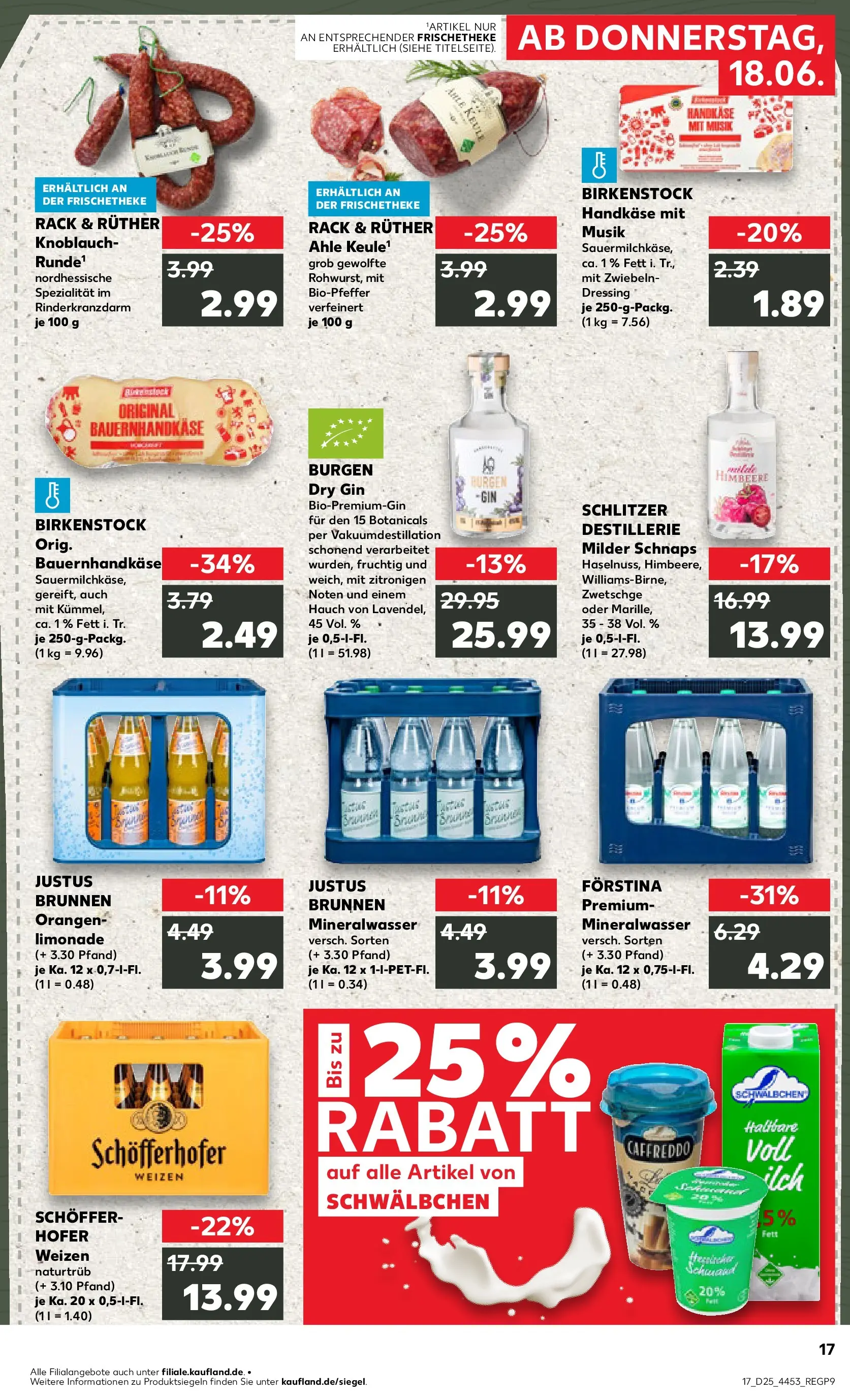 Prospekt Kaufland ab 14.06.2026 » Angebote Online zum Blättern | Seite: 26 | Produkte: Orangen, Limonade, Himbeere, Gin