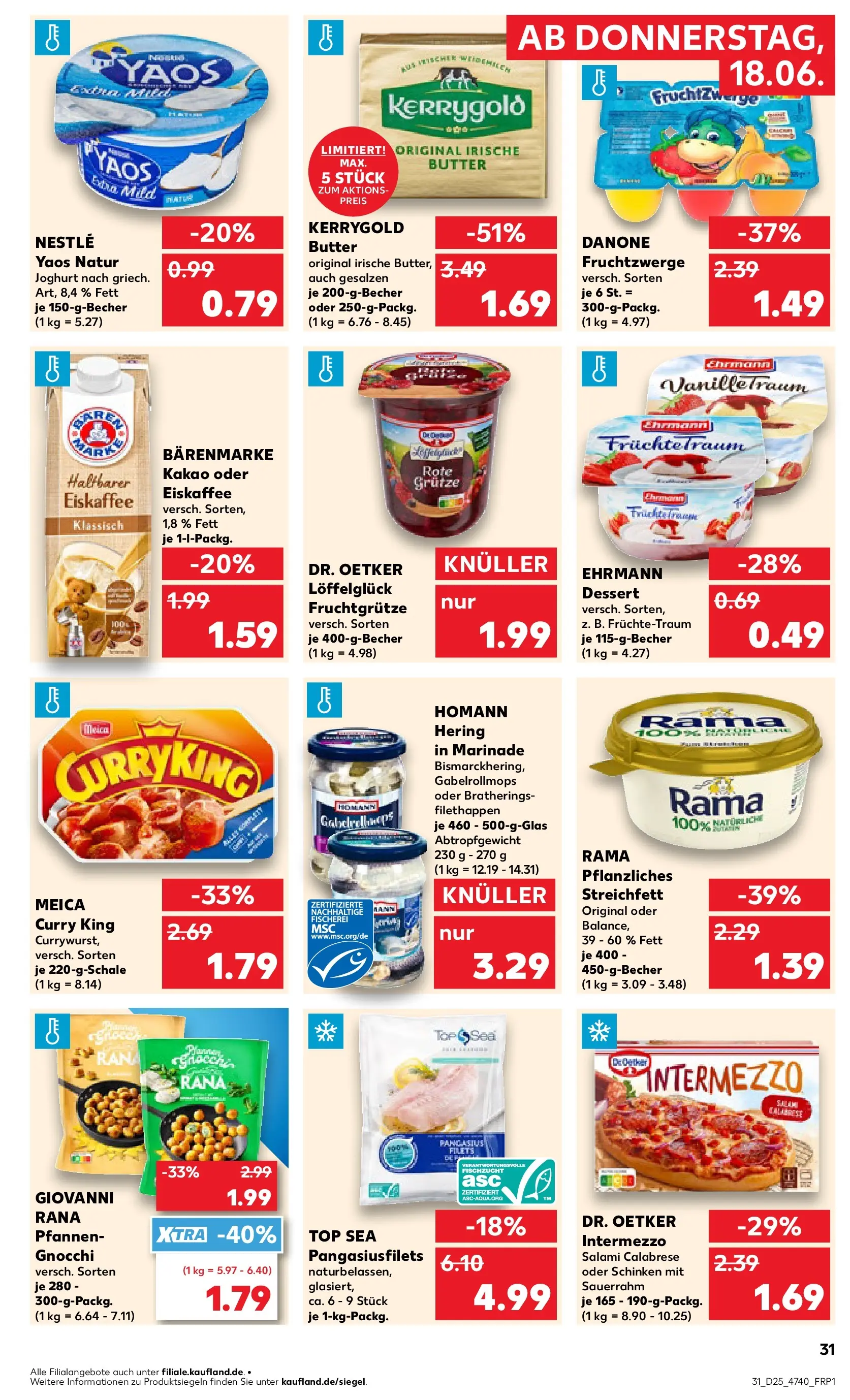 Prospekt Kaufland ab 14.06.2026 ยป Angebote und Werbung Online | Seite: 40 | Produkte: Joghurt, Fruchtzwerge, Meica, Salami Prospekt Kaufland ab 14.06.2026 ยป Angebote Online zum Blรคttern | Seite: 40 | Produkte: Joghurt, Fruchtzwerge, Meica, Salami