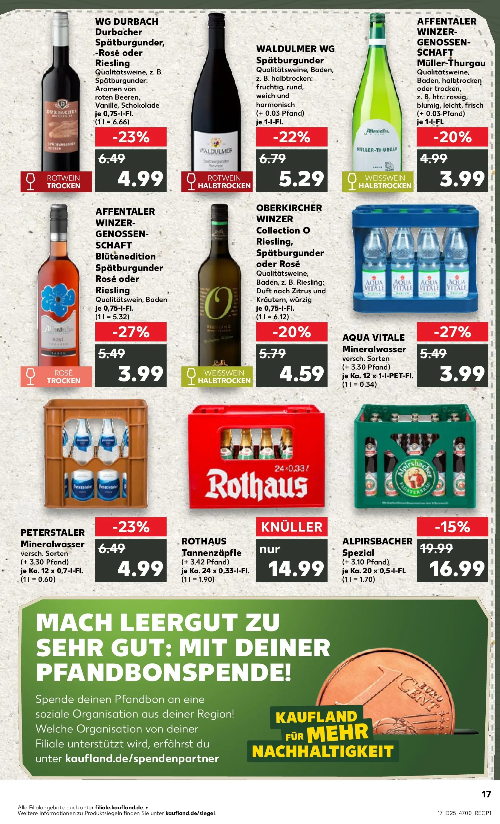 Prospekt Kaufland ab 14.06.2026 ยป Angebote und Werbung Online | Seite: 26 | Produkte: Weiรwein, Rotwein, Duft, Mineralwasser Prospekt Kaufland ab 14.06.2026 ยป Angebote Online zum Blรคttern | Seite: 26 | Produkte: Weiรwein, Rotwein, Duft, Mineralwasser