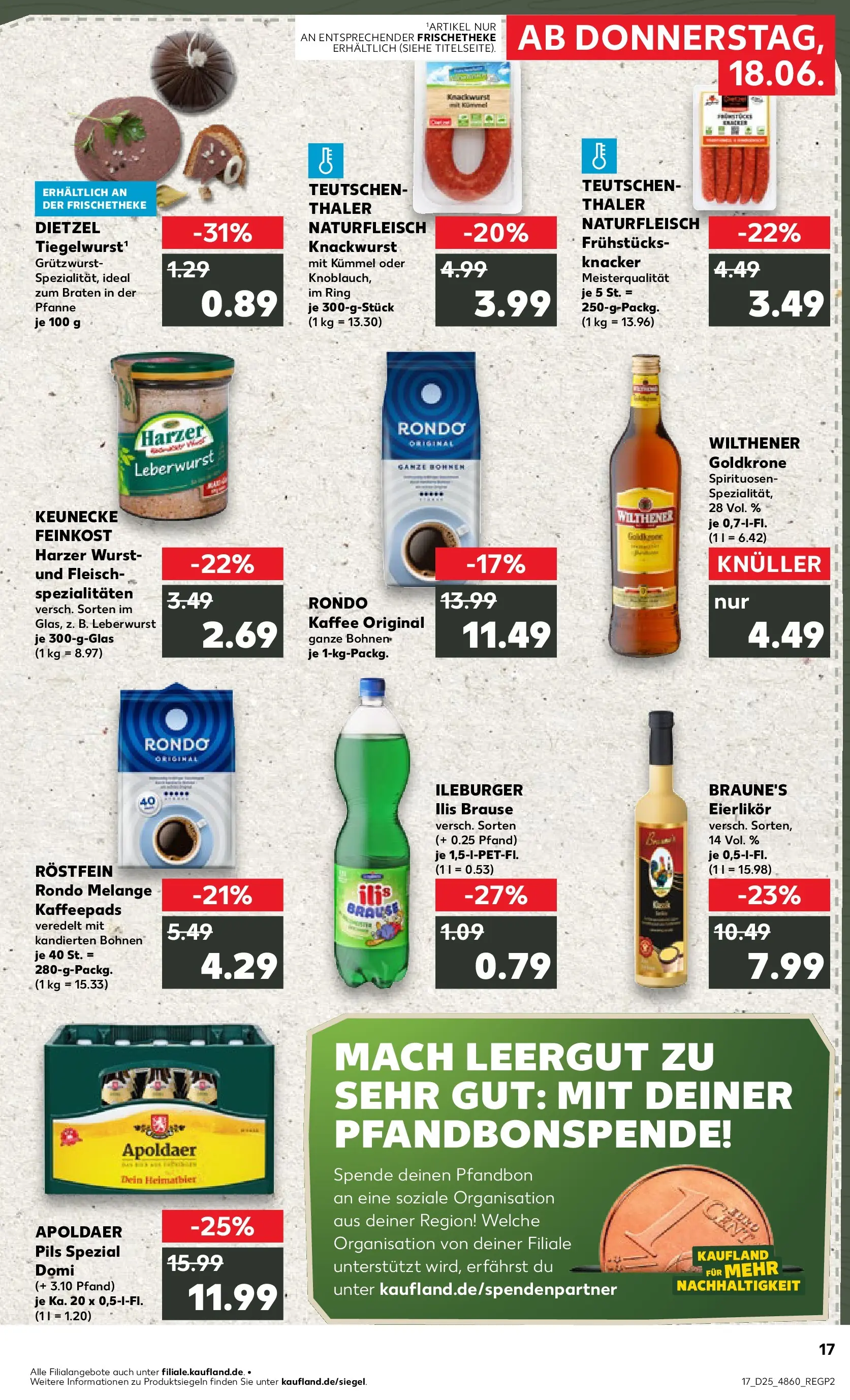 Prospekt Kaufland ab 14.06.2026 ยป Angebote und Werbung Online | Seite: 26 | Produkte: Wilthener, Pils, Wurst, Fleisch Prospekt Kaufland ab 14.06.2026 ยป Angebote Online zum Blรคttern | Seite: 26 | Produkte: Wilthener, Pils, Wurst, Fleisch