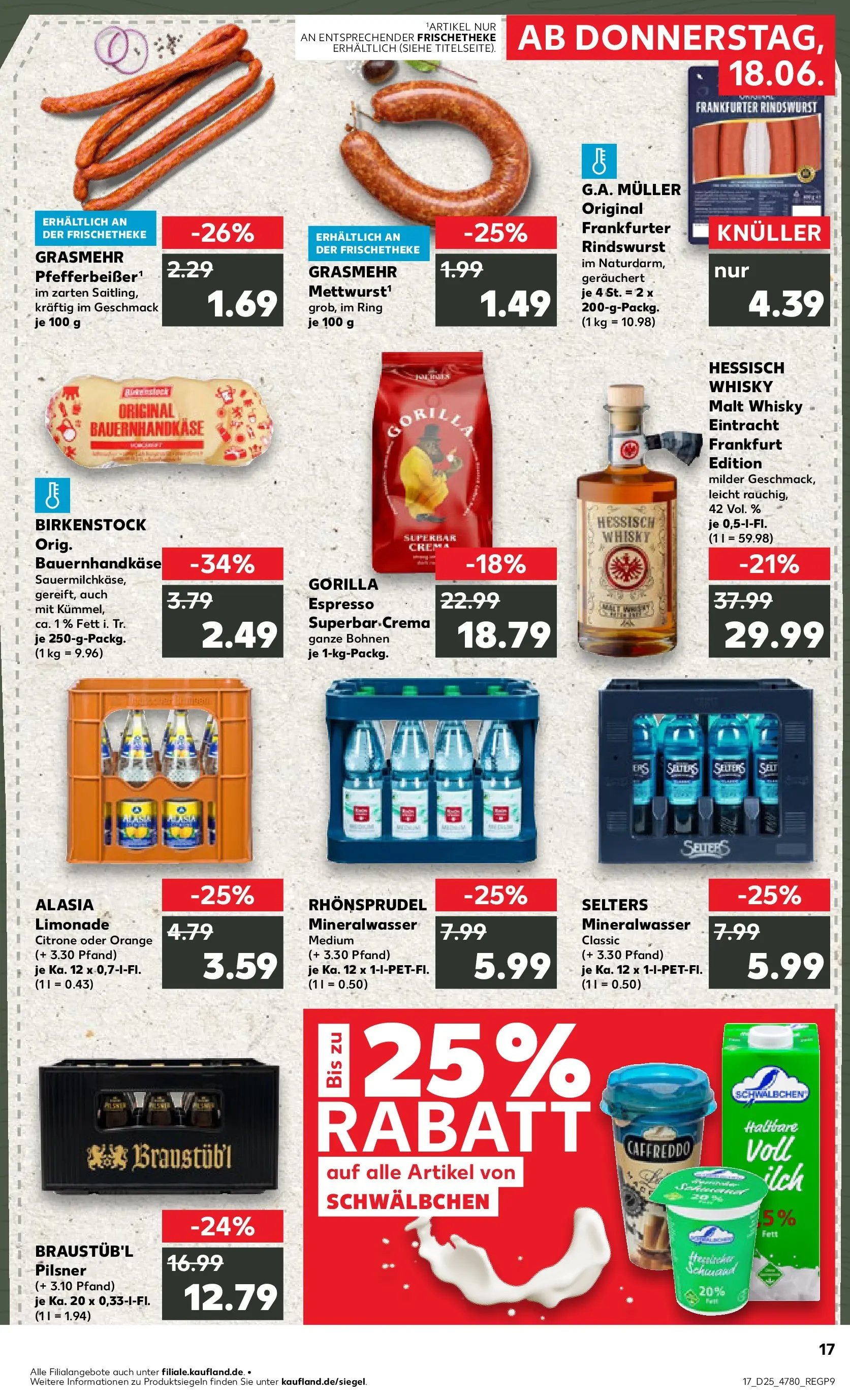 Prospekt Kaufland ab 14.06.2026 » Angebote Online zum Blättern | Seite: 22 | Produkte: Whisky, Limonade, Mineralwasser, Zitrone