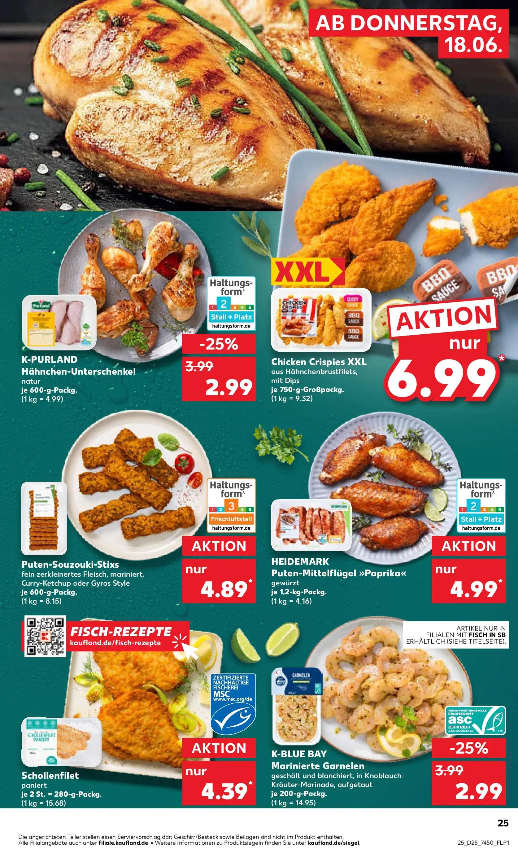 Prospekt Kaufland ab 14.06.2026 » Angebote Online zum Blättern | Seite: 34 | Produkte: Garnelen, Fisch, Gyros, Knoblauch