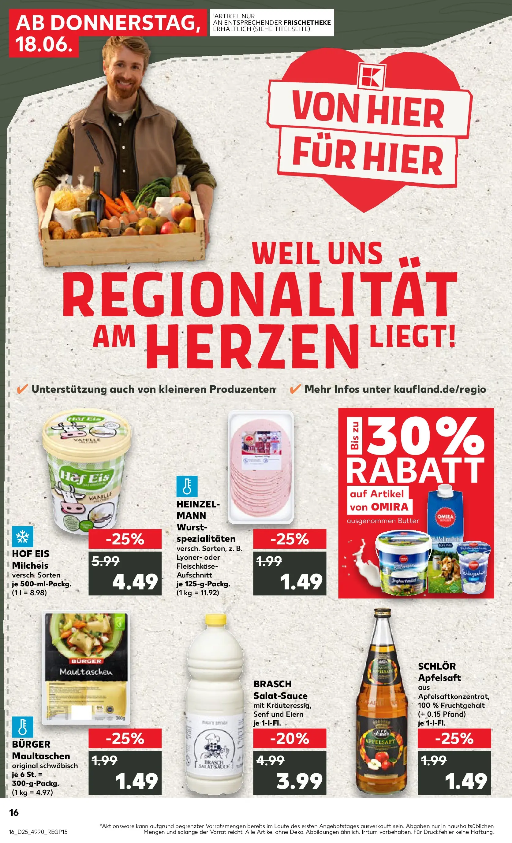 Prospekt Kaufland ab 14.06.2026 ยป Angebote und Werbung Online | Seite: 25 | Produkte: Butter, Dressing, Burger, Wurst Prospekt Kaufland ab 14.06.2026 ยป Angebote Online zum Blรคttern | Seite: 25 | Produkte: Butter, Dressing, Burger, Wurst