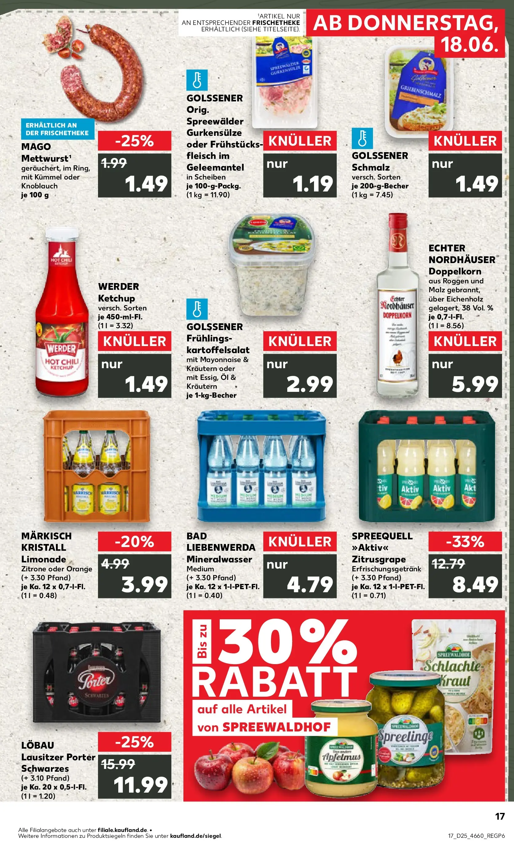 Prospekt Kaufland ab 14.06.2026 ยป Angebote und Werbung Online | Seite: 26 | Produkte: Bad, Mineralwasser, Mayonnaise, Kraut Prospekt Kaufland ab 14.06.2026 ยป Angebote Online zum Blรคttern | Seite: 26 | Produkte: Bad, Mineralwasser, Mayonnaise, Kraut