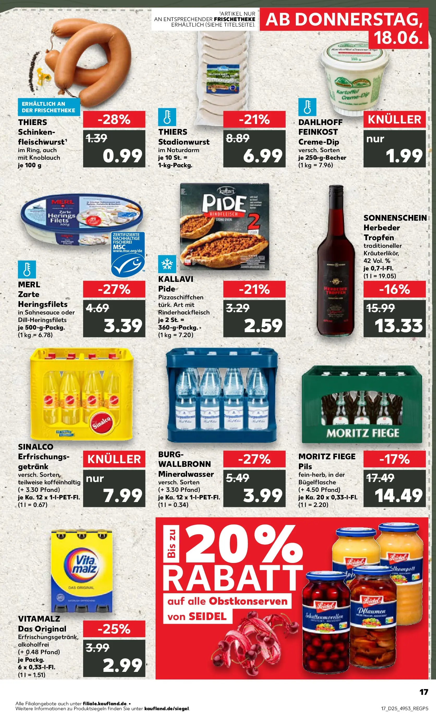 Prospekt Kaufland ab 14.06.2026 ยป Angebote und Werbung Online | Seite: 26 | Produkte: Pils, Mineralwasser, Schinken, Rindfleisch Prospekt Kaufland ab 14.06.2026 ยป Angebote Online zum Blรคttern | Seite: 26 | Produkte: Pils, Mineralwasser, Schinken, Rindfleisch