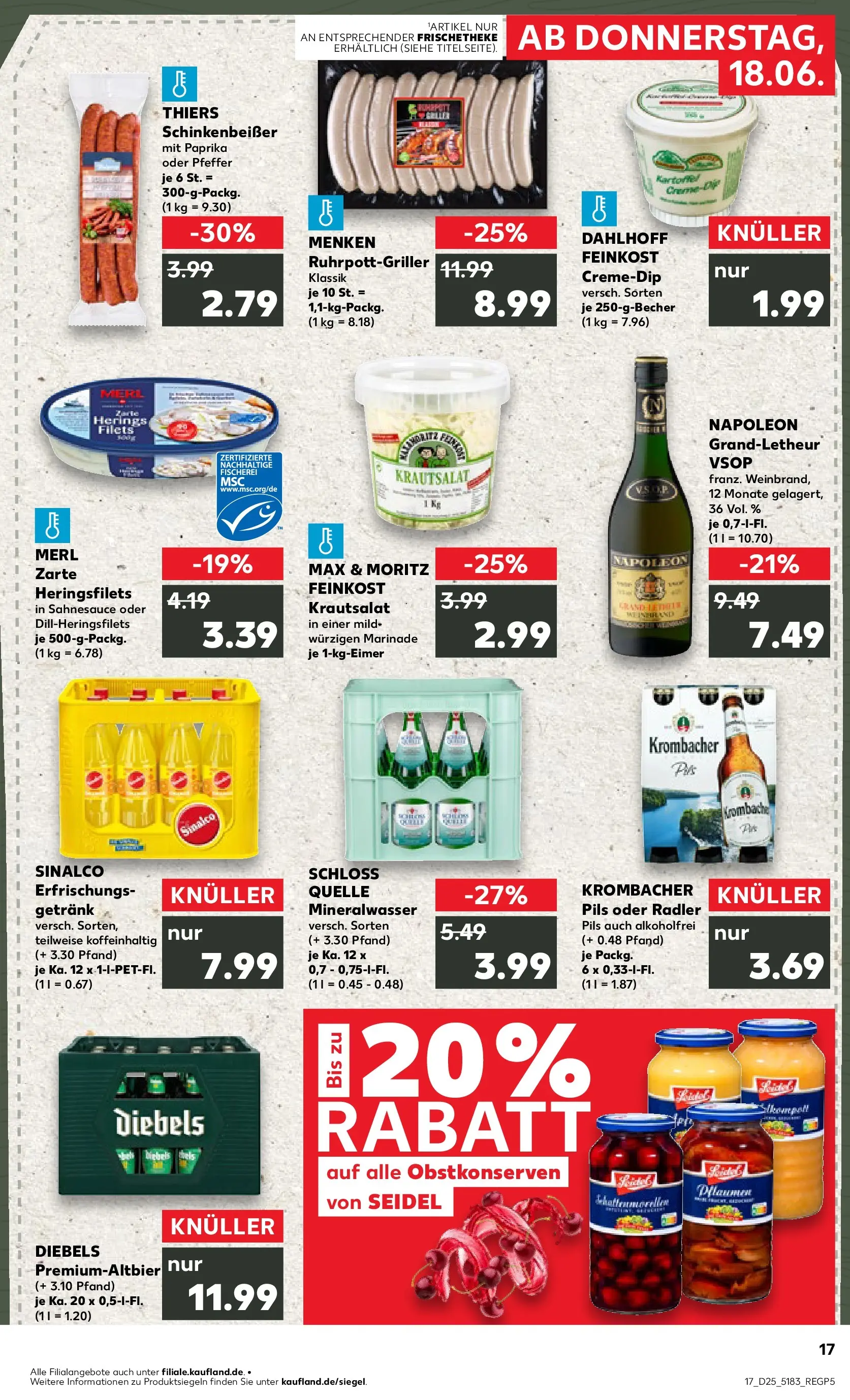 Prospekt Kaufland ab 14.06.2026 ยป Angebote und Werbung Online | Seite: 26 | Produkte: Sinalco, Mineralwasser, Pfeffer, Krombacher Prospekt Kaufland ab 14.06.2026 ยป Angebote Online zum Blรคttern | Seite: 26 | Produkte: Sinalco, Mineralwasser, Pfeffer, Krombacher