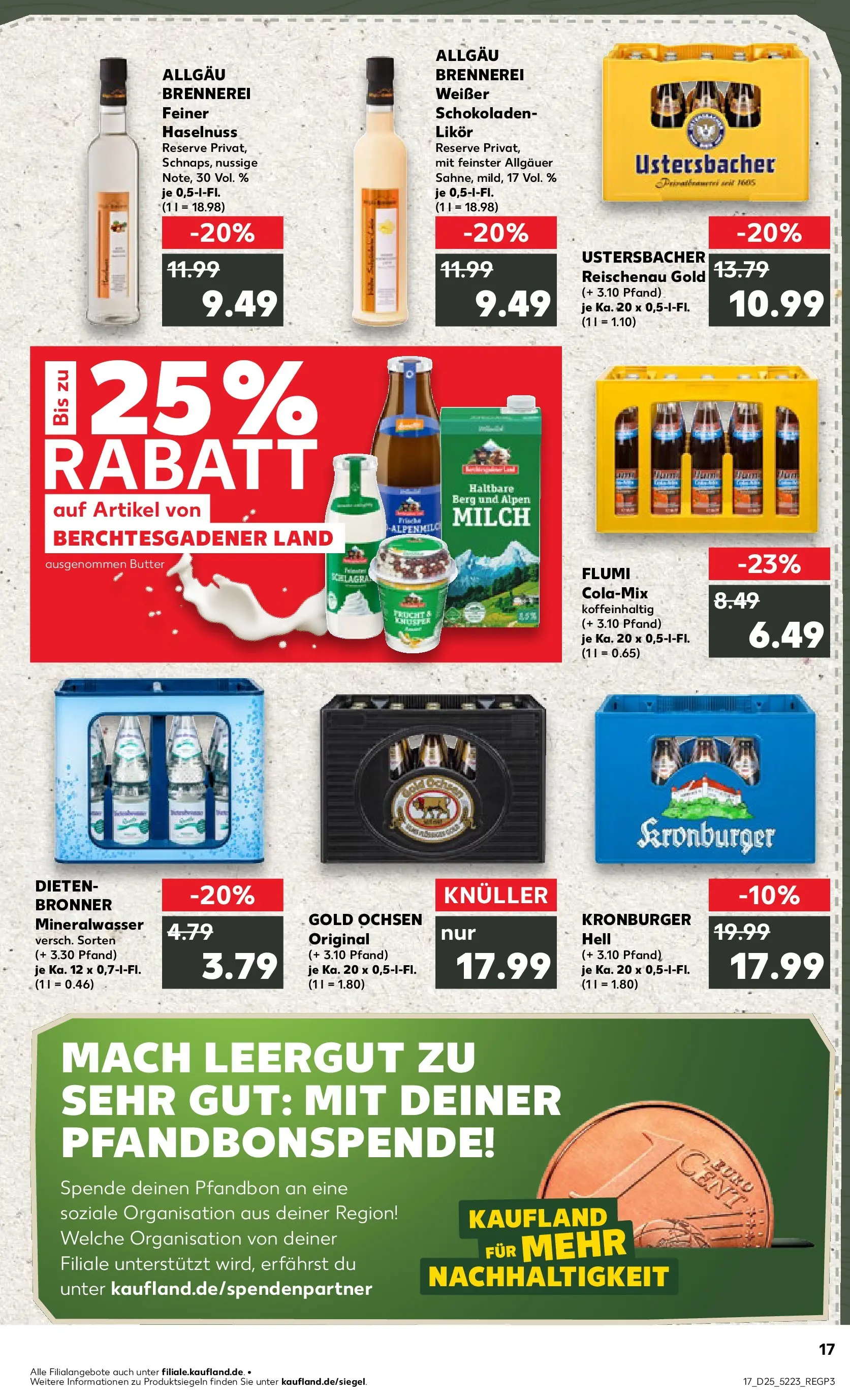 Prospekt Kaufland ab 14.06.2026 » Angebote Online zum Blättern | Seite: 22 | Produkte: Milch, Butter, Schnaps, Likör