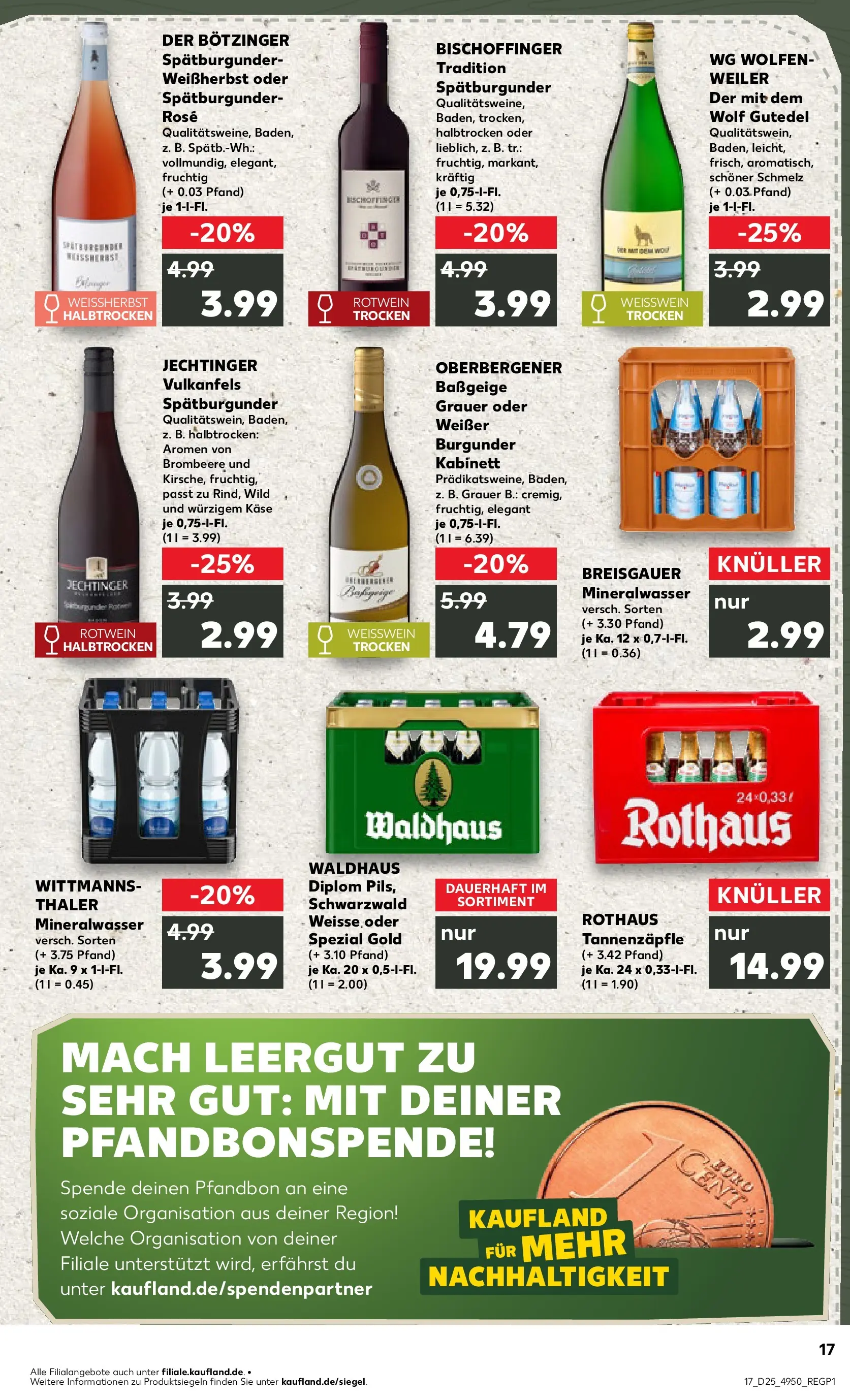 Prospekt Kaufland ab 14.06.2026 » Angebote Online zum Blättern | Seite: 26 | Produkte: Käse, Weißwein, Rotwein, Mineralwasser