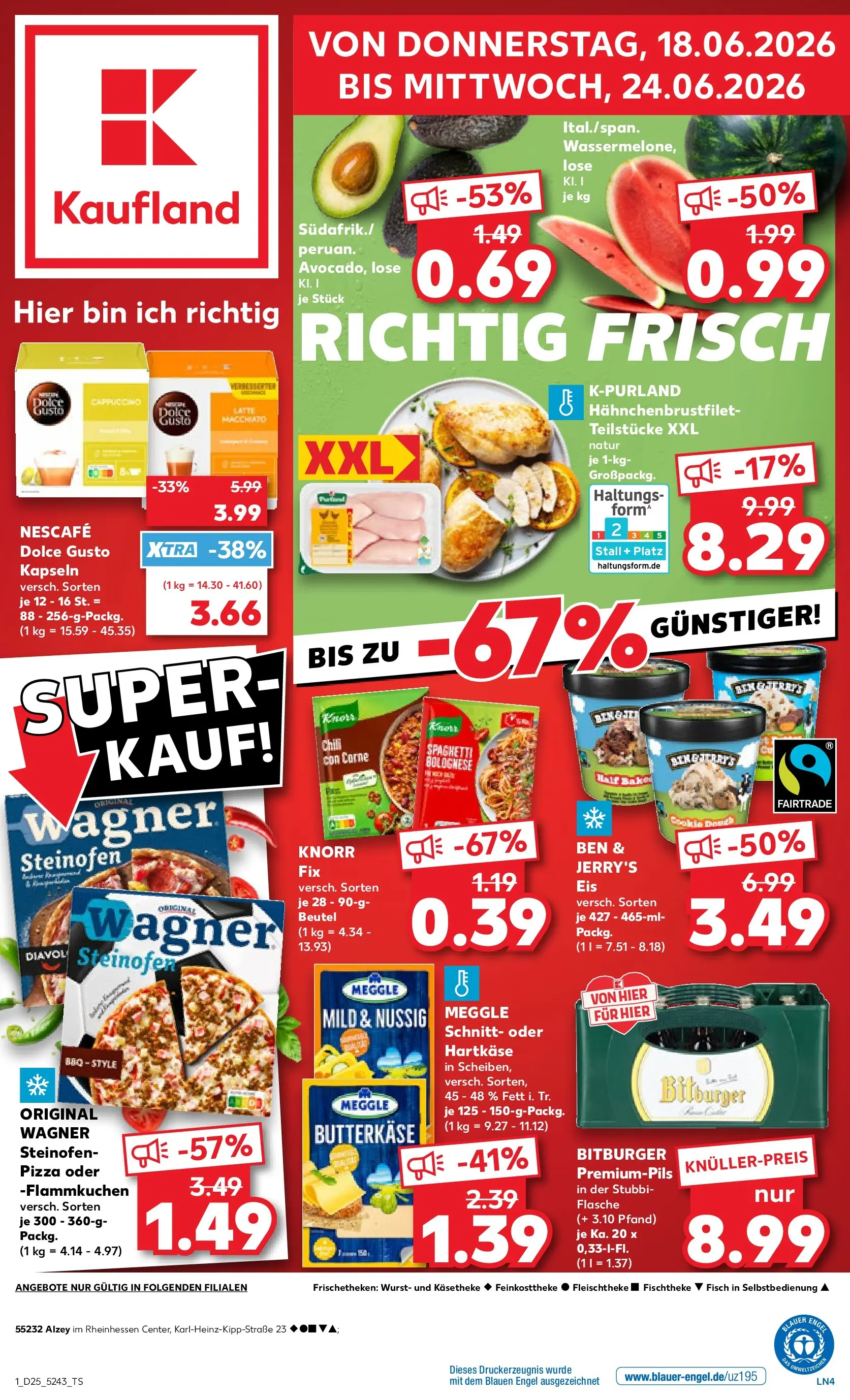 Prospekt Kaufland ab 14.06.2026 » Angebote Online zum Blättern | Seite: 6 | Produkte: Chili, Dolce Gusto kapseln, Eis, Dolce gusto