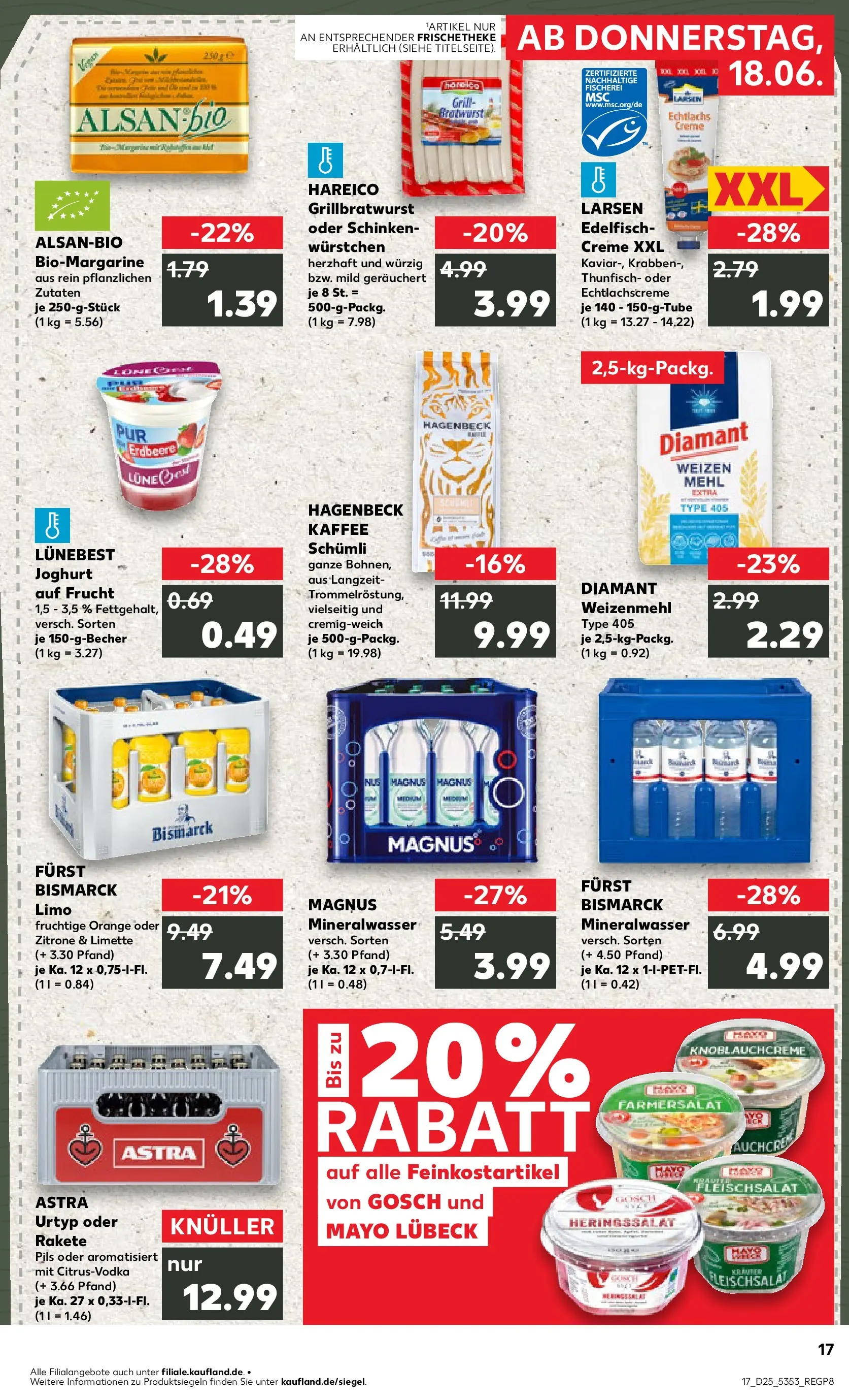 Prospekt Kaufland ab 14.06.2026 ยป Angebote und Werbung Online | Seite: 26 | Produkte: Joghurt, Weizenmehl, Zitrone, Schinken Prospekt Kaufland ab 14.06.2026 ยป Angebote Online zum Blรคttern | Seite: 26 | Produkte: Joghurt, Weizenmehl, Zitrone, Schinken