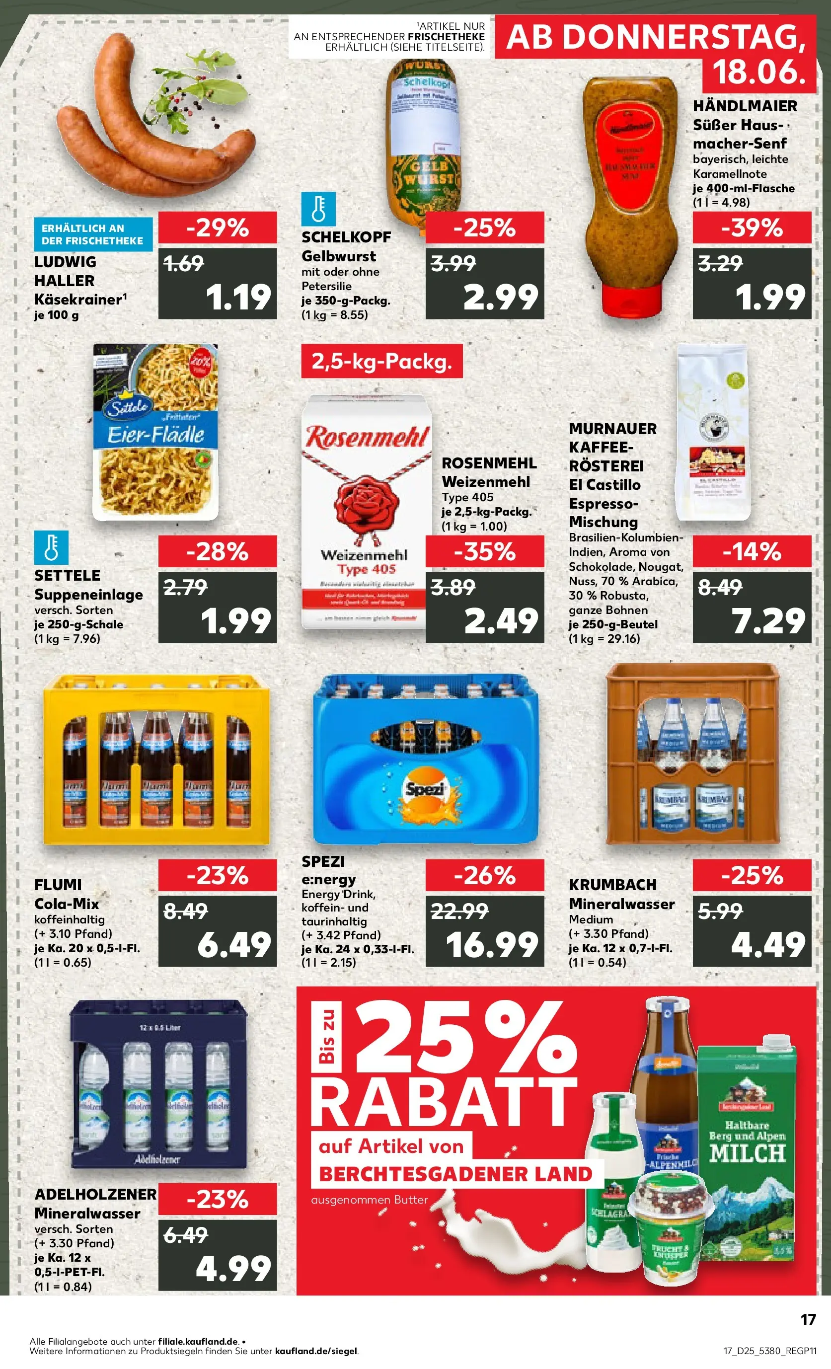 Prospekt Kaufland ab 14.06.2026 ยป Angebote und Werbung Online | Seite: 26 | Produkte: Milch, Kaffee, Mineralwasser, Wurst Prospekt Kaufland ab 14.06.2026 ยป Angebote Online zum Blรคttern | Seite: 26 | Produkte: Milch, Kaffee, Mineralwasser, Wurst