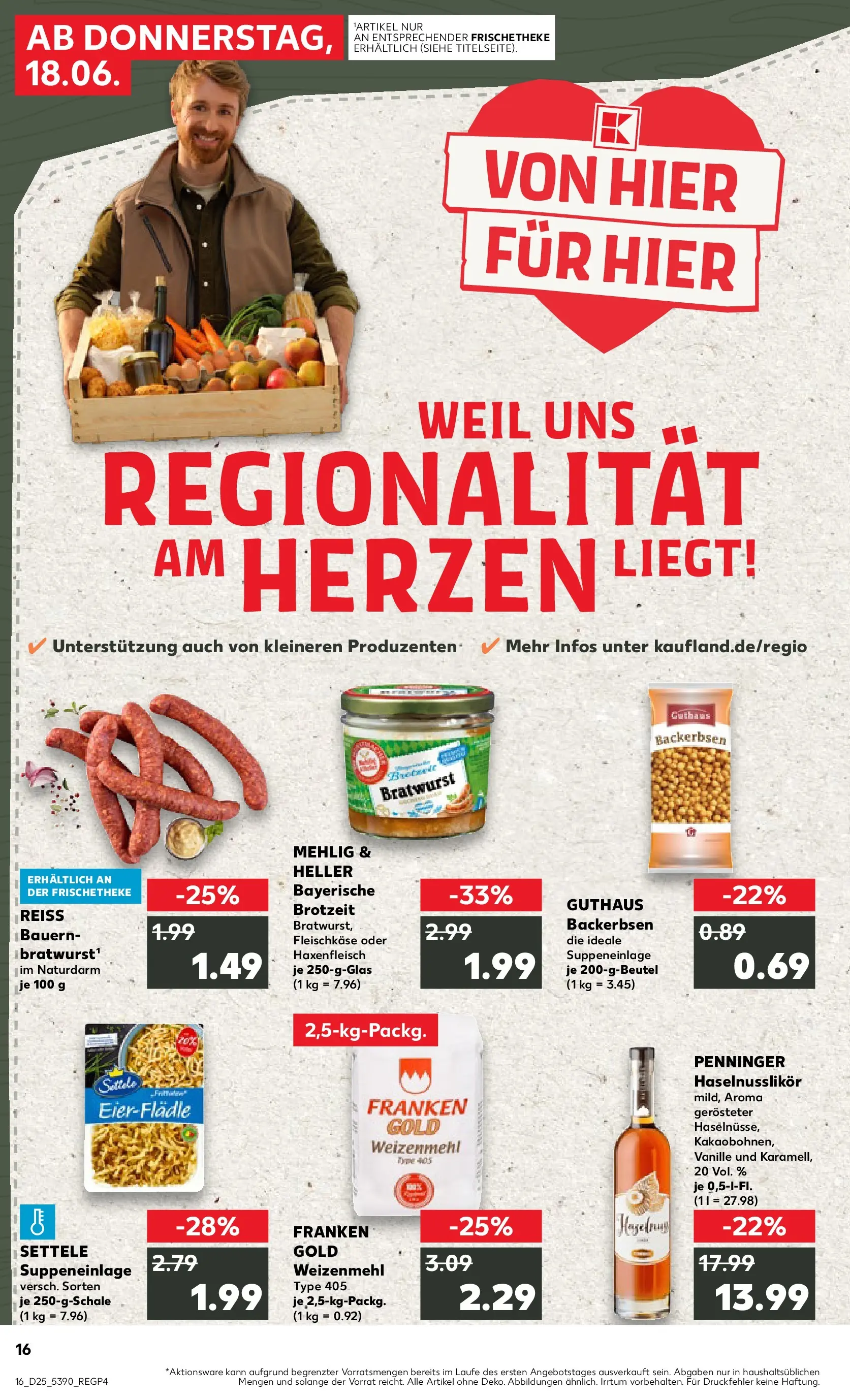 Prospekt Kaufland ab 14.06.2026 ยป Angebote und Werbung Online | Seite: 25 | Produkte: Bratwurst, Weizenmehl Prospekt Kaufland ab 14.06.2026 ยป Angebote Online zum Blรคttern | Seite: 25 | Produkte: Bratwurst, Weizenmehl