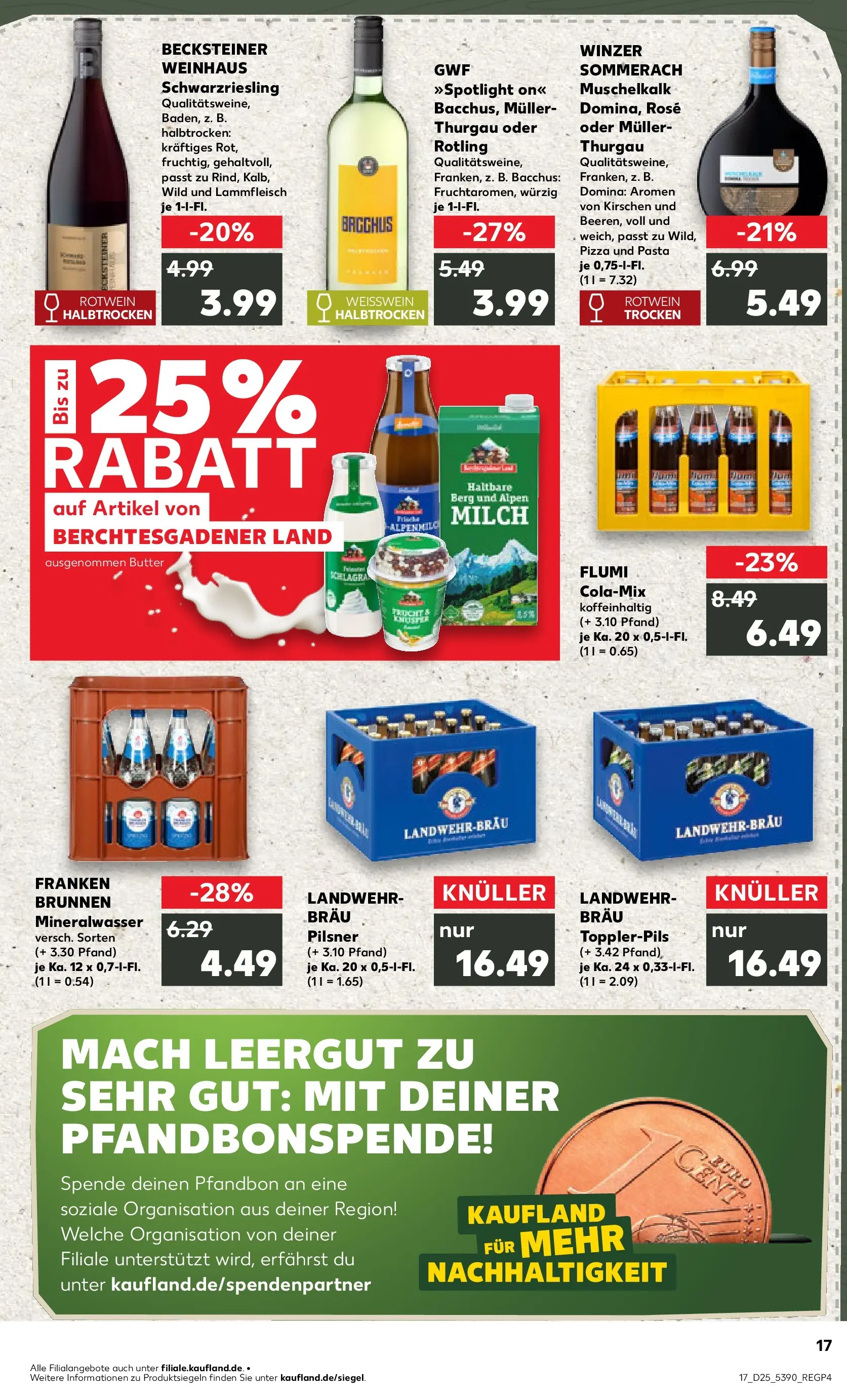 Prospekt Kaufland ab 14.06.2026 ยป Angebote und Werbung Online | Seite: 26 | Produkte: Milch, Rotwein, Rotwein halbtrocken, Mineralwasser Prospekt Kaufland ab 14.06.2026 ยป Angebote Online zum Blรคttern | Seite: 26 | Produkte: Milch, Rotwein, Rotwein halbtrocken, Mineralwasser